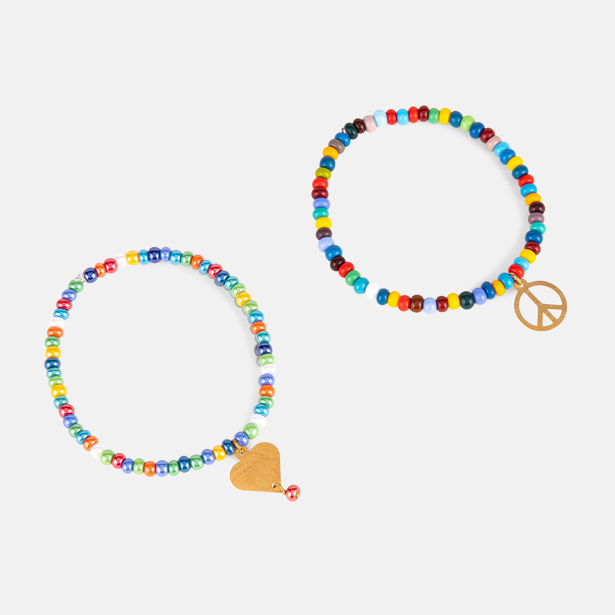 PEACE AND LOVE BRACELET SET