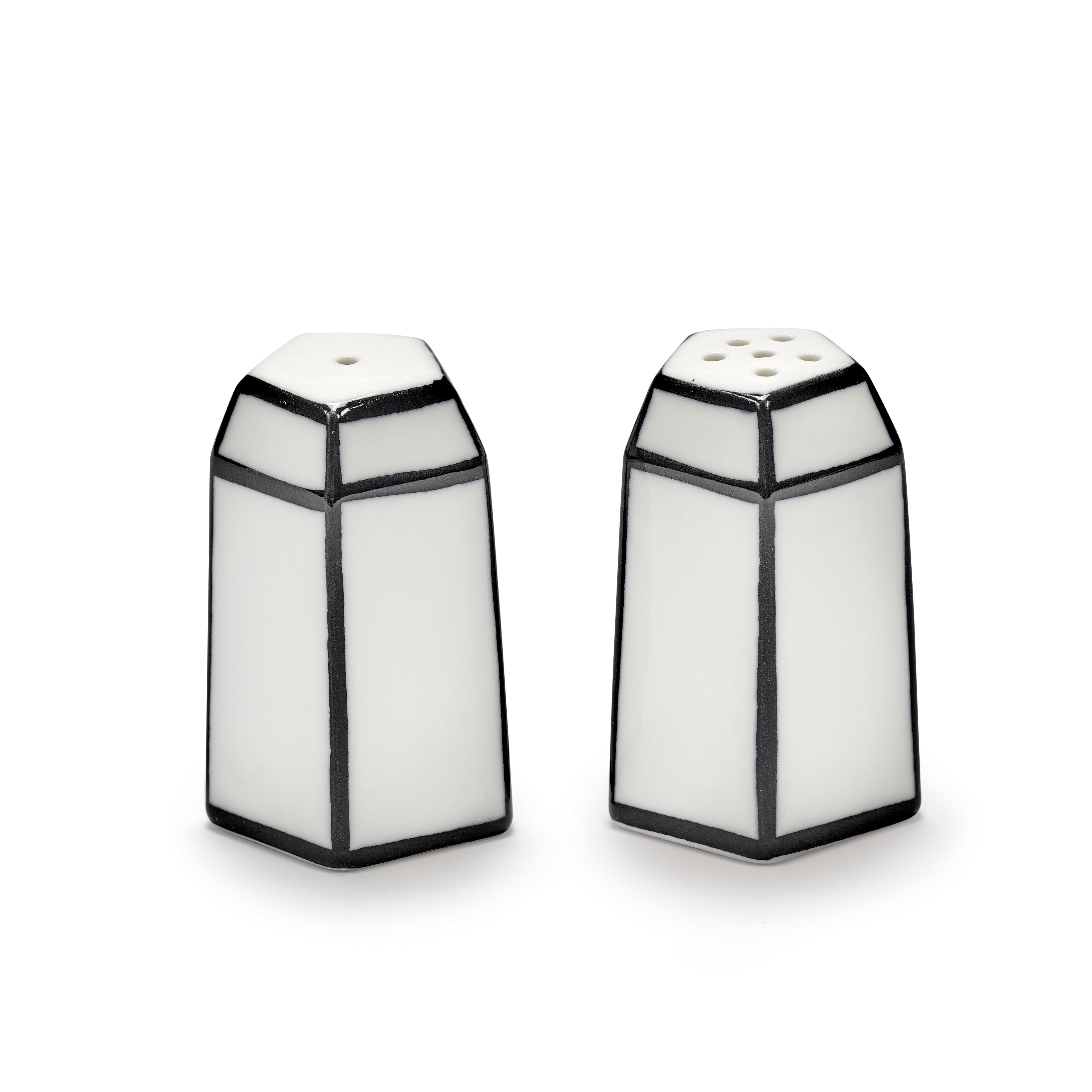 PEPPER & SALT SET/2 WHITE/BLACK CARTE BLANCHE