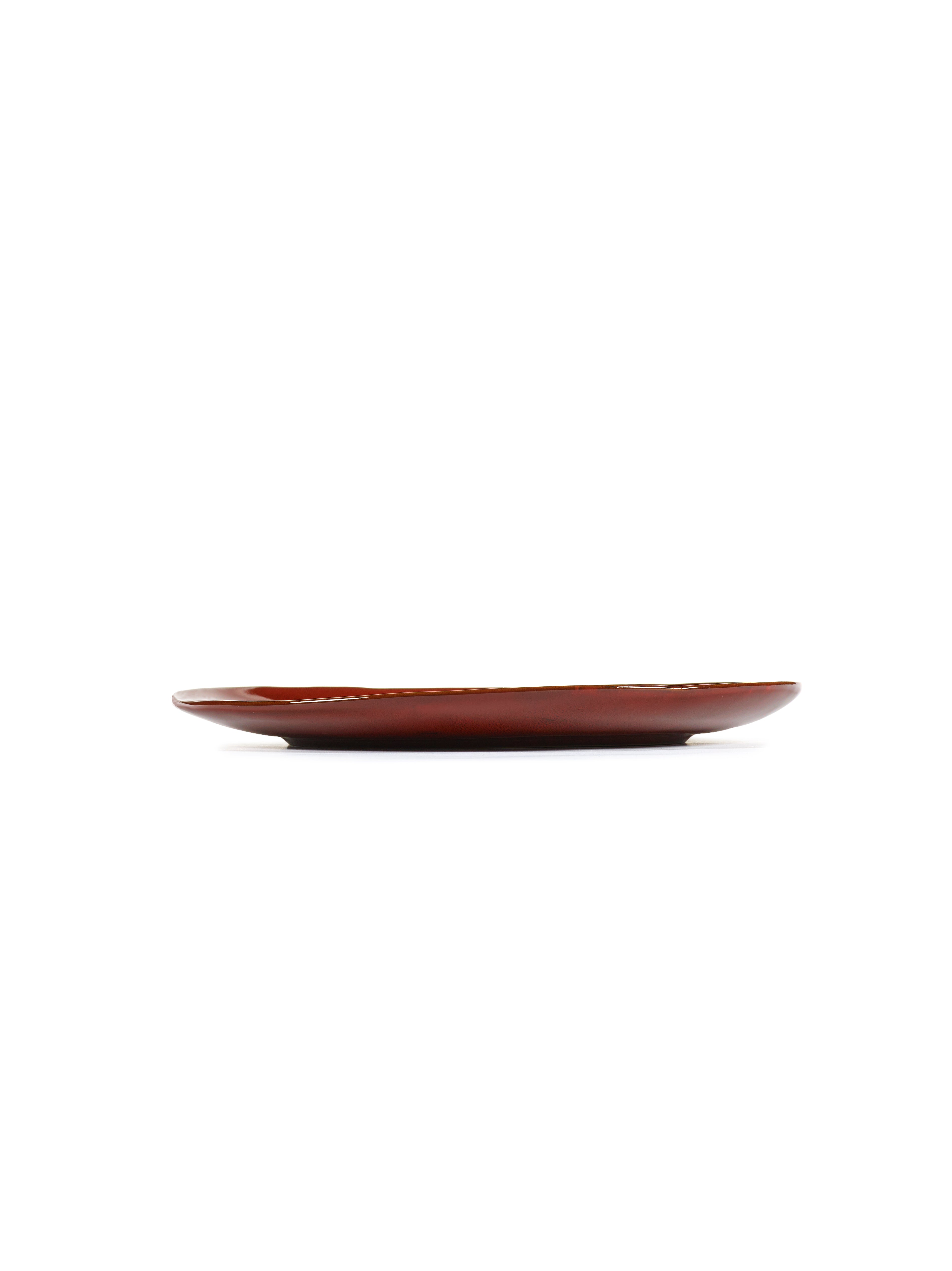 PLATE XL VENETIAN RED LA MÈRE-SET OF 2
