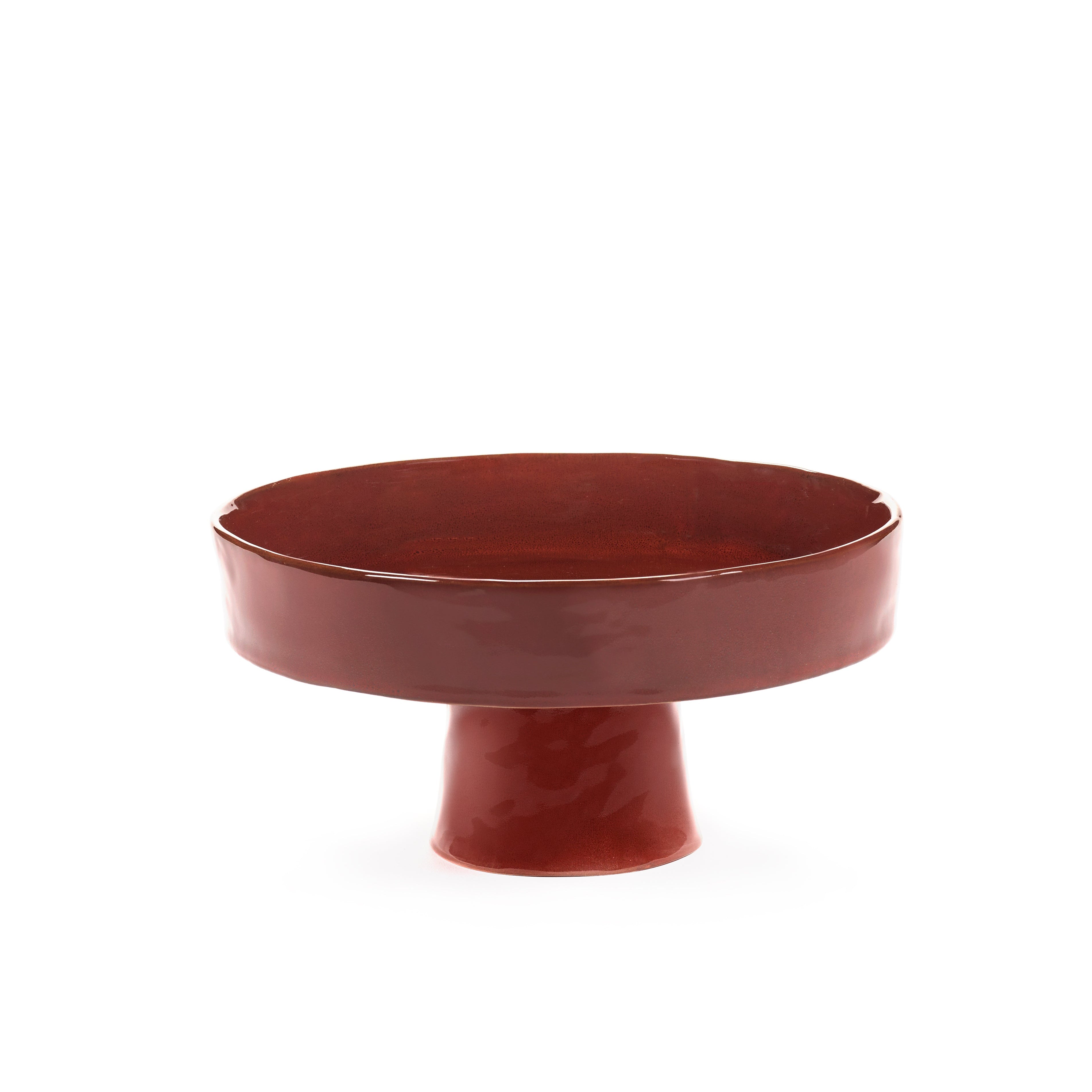 DEEP PLATE FOOT L VENETIAN RED LA MERE