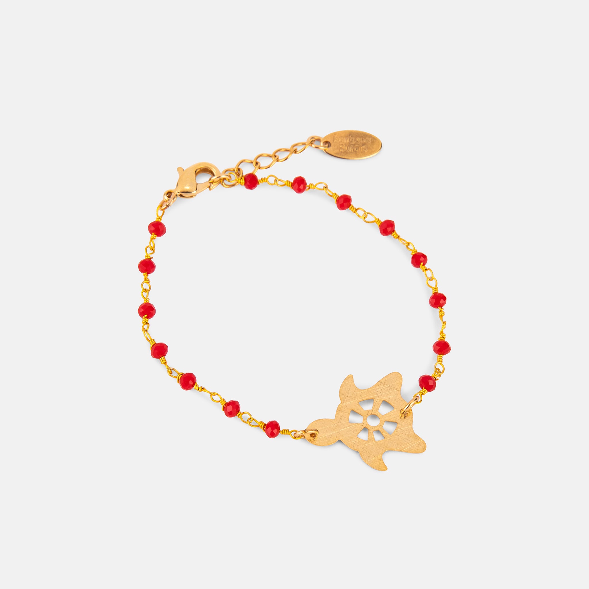 TURTLE BRACELET RED