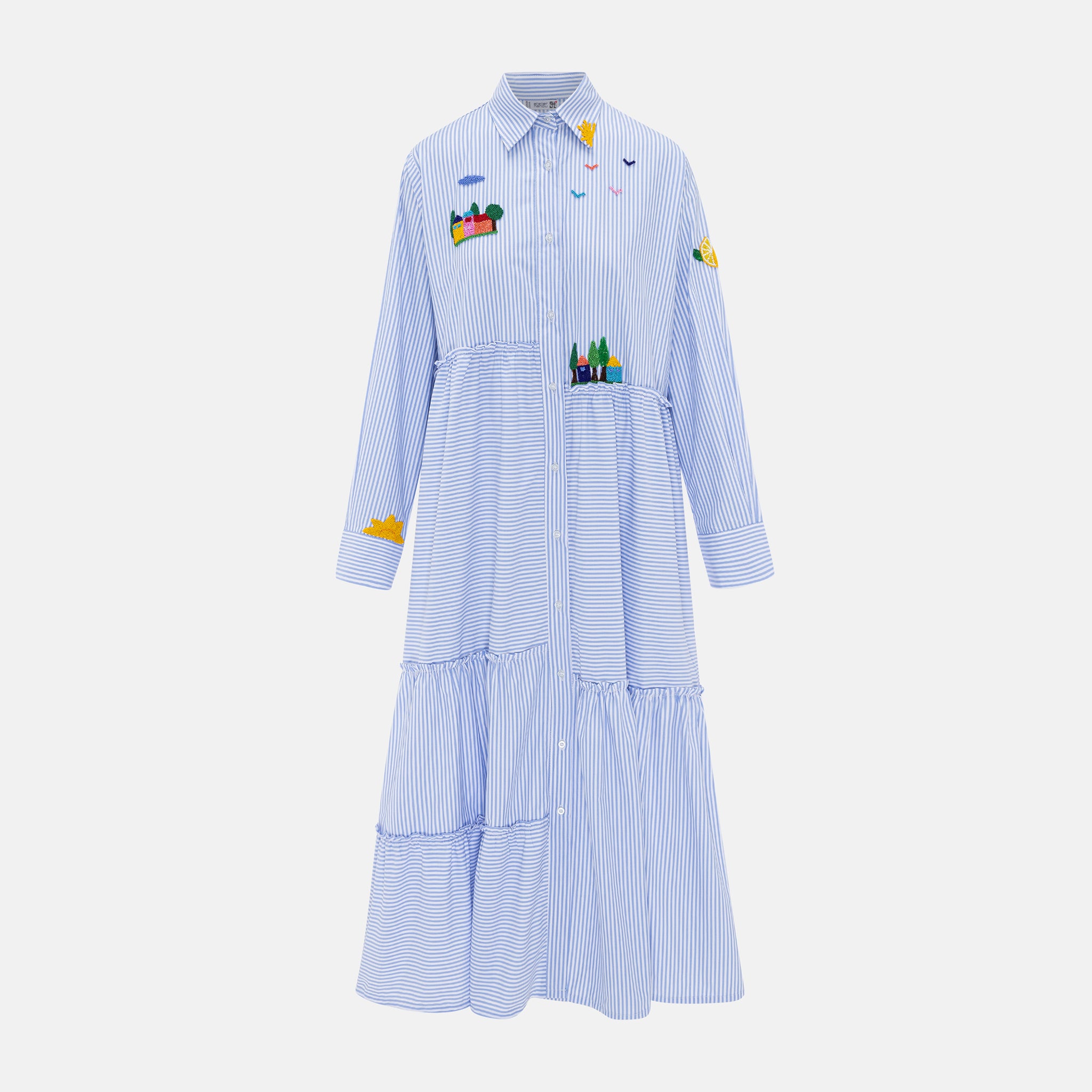 NANOU RAY DRESS WITH EMBROIDERY