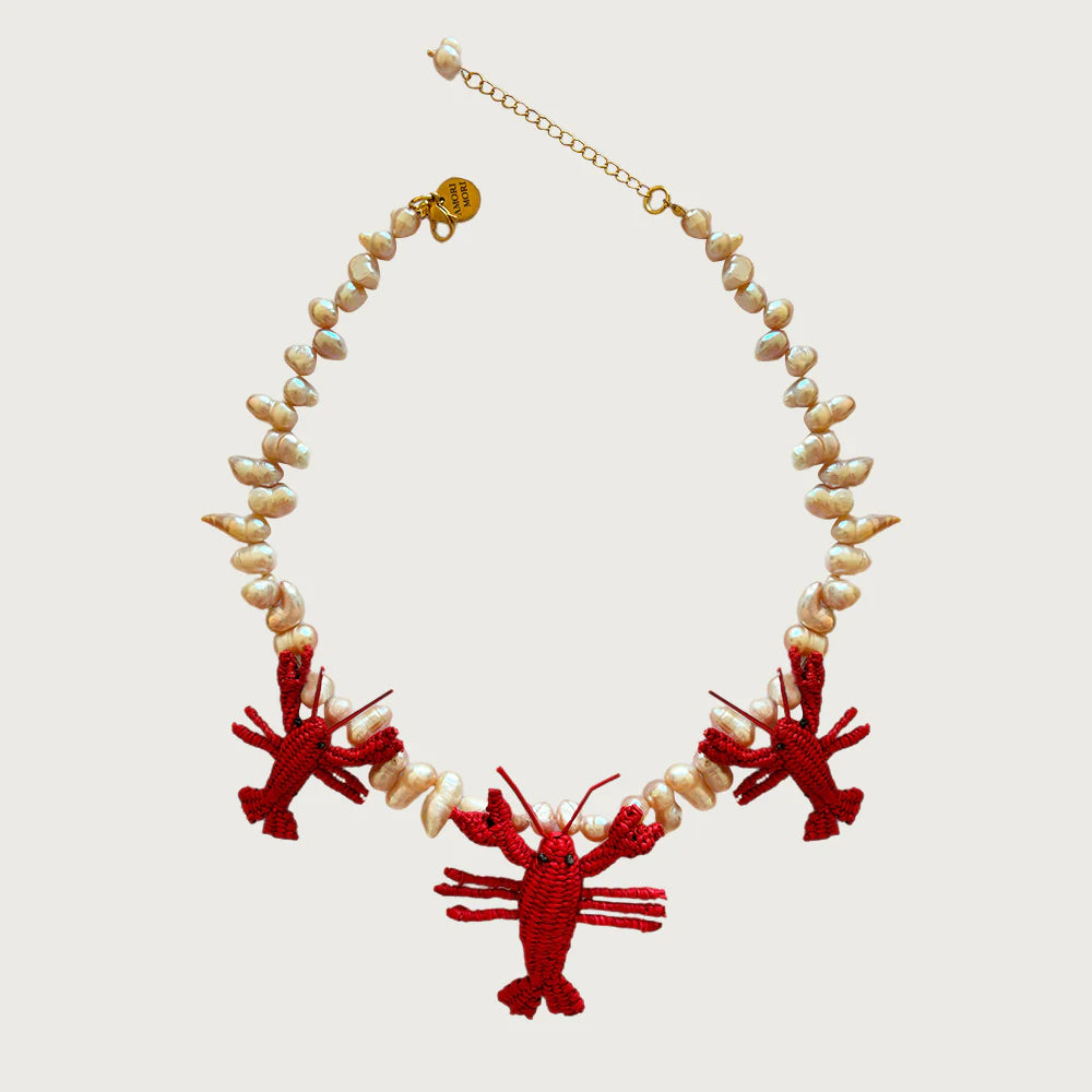 AMORI MORI THREE PALM LOBSTER NECKLACE