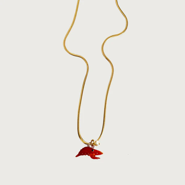 AMORI MORI CRYSTAL LOBSTER NECKLACE