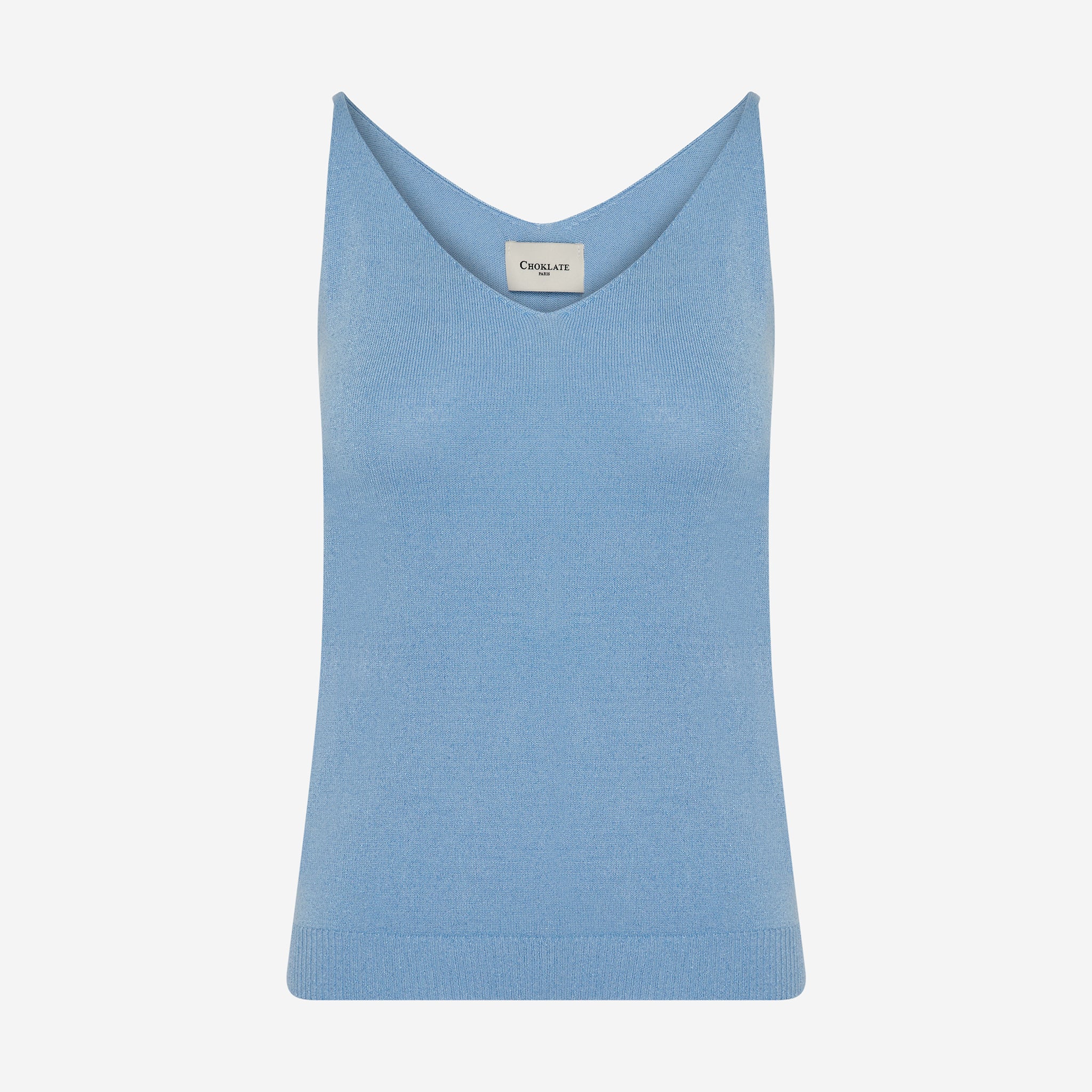 SARA TOP METALLIC BLUE