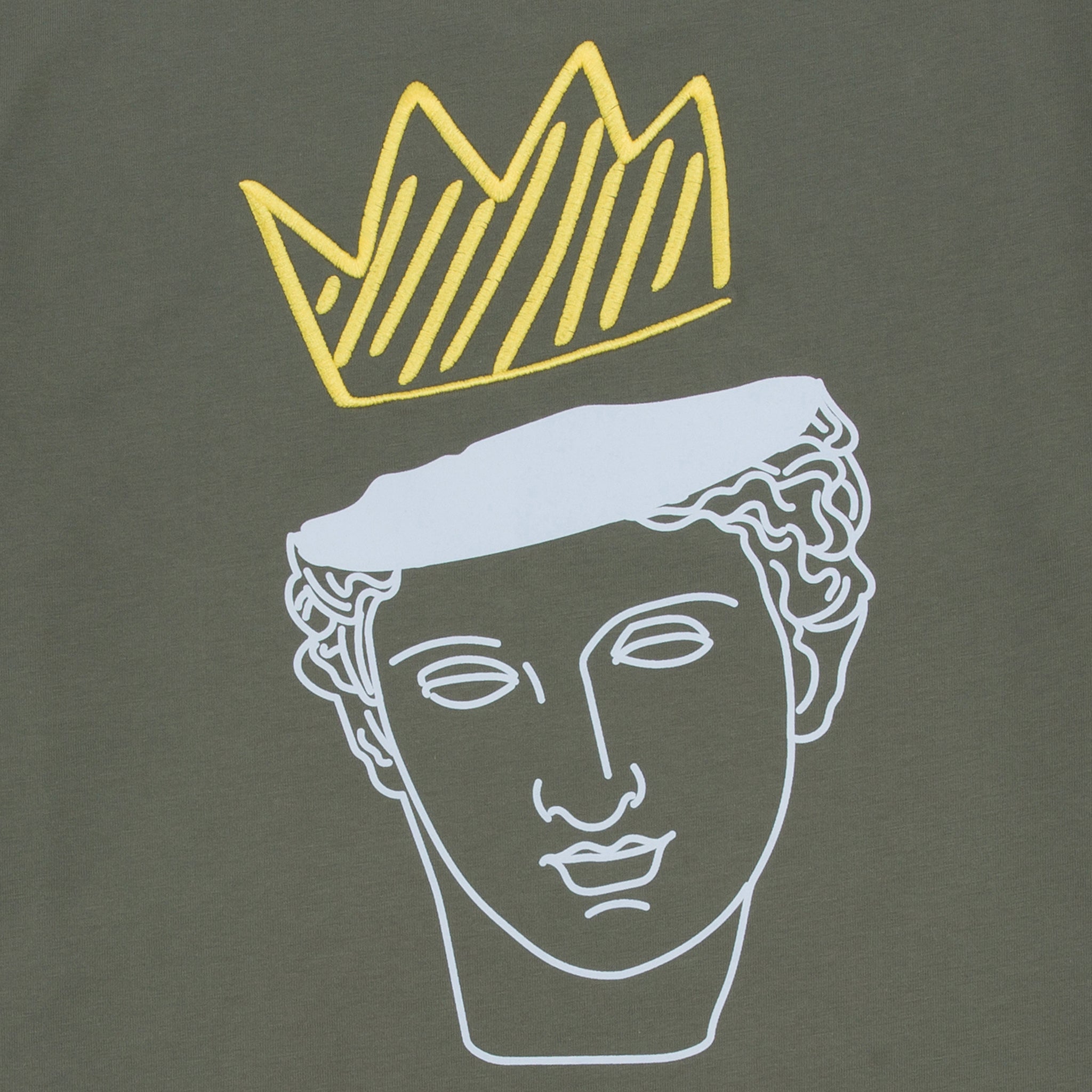 UNISEX MEGA CROWN T-SHIRT KHAKI