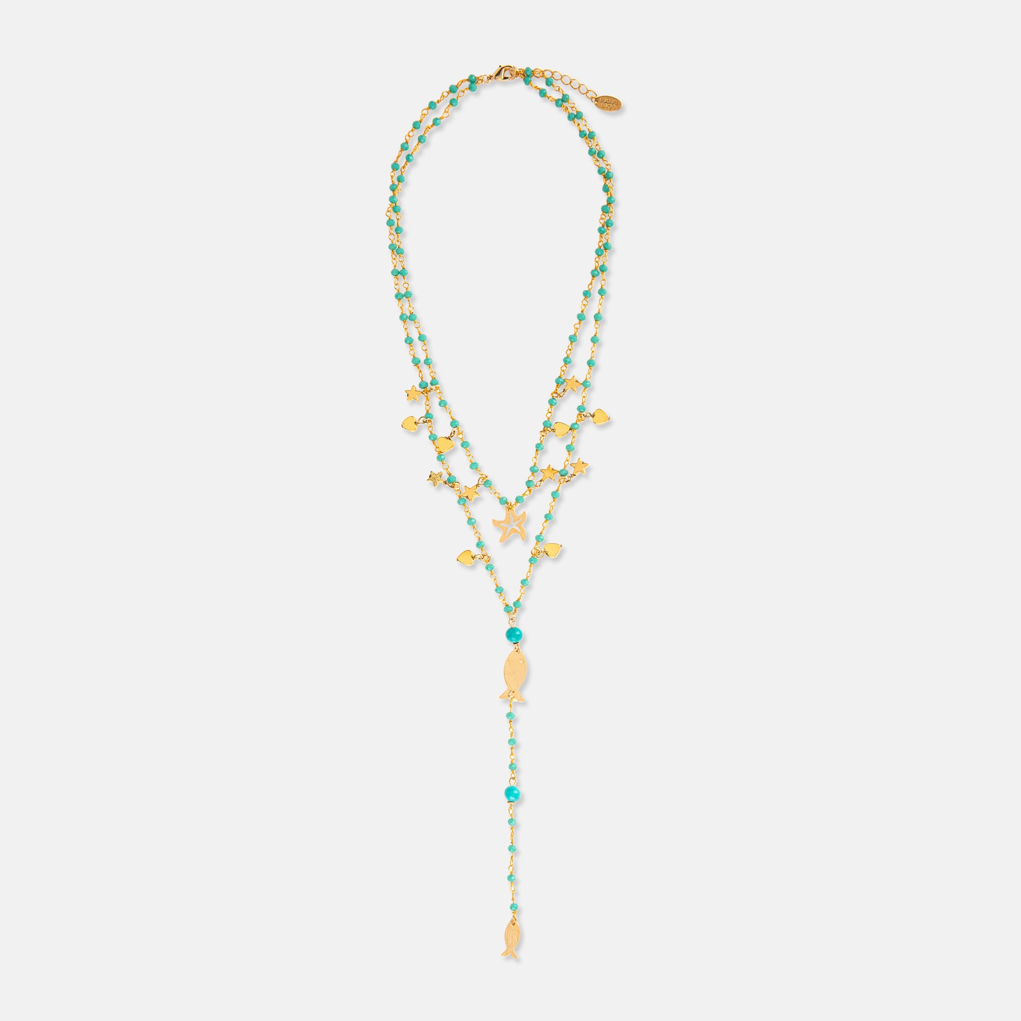 SEA NECKLACE TURQUOISE LONG