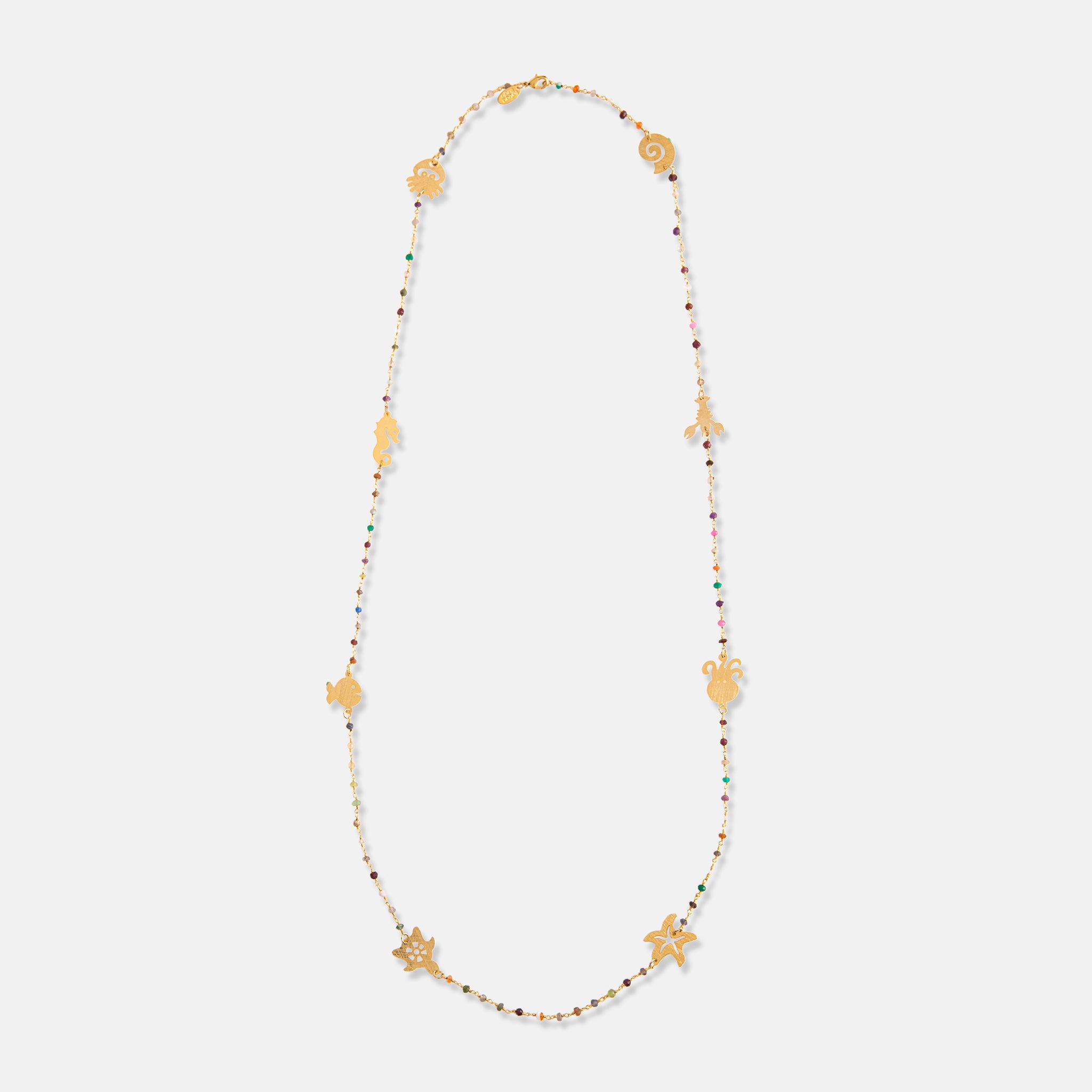 SEA MIX LONG NECKLACE MULTI