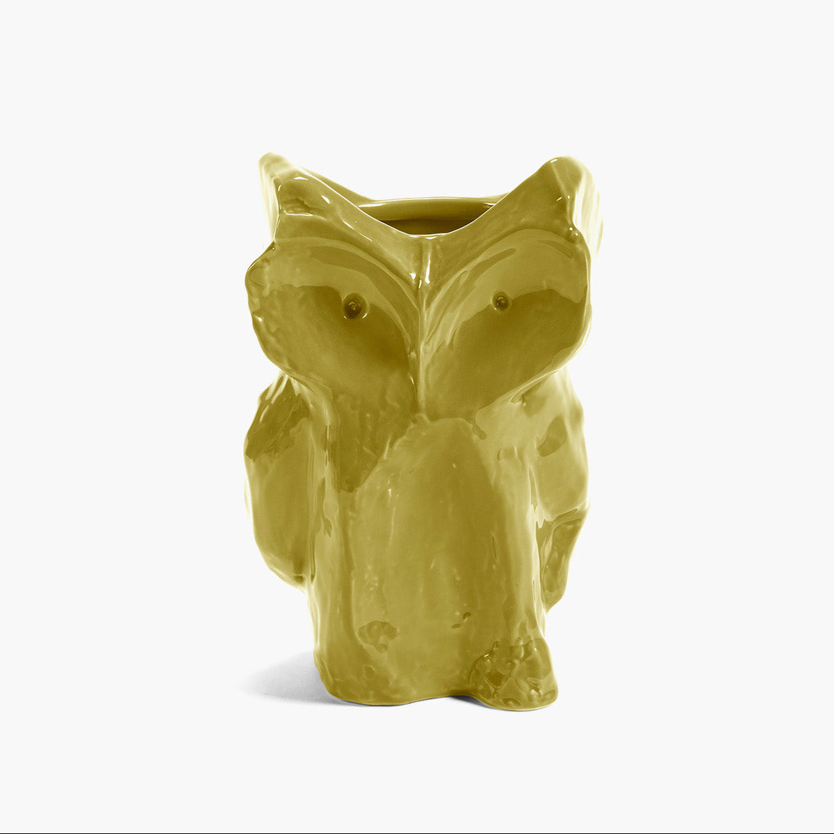 OWL VASE S YELLOW AFTER MIDNIGHT