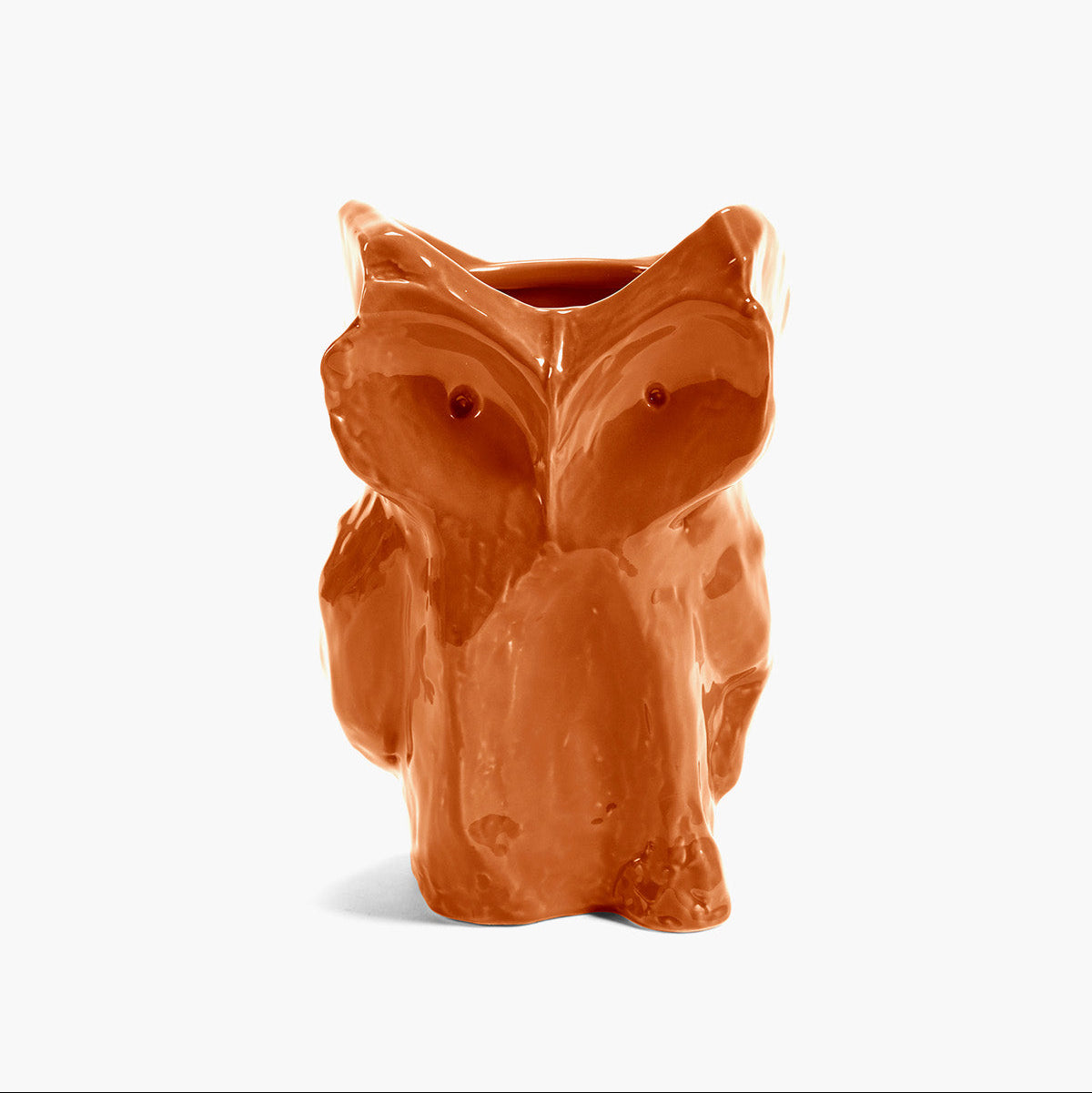 OWL VASE S ORANGE AFTER MIDNIGHT