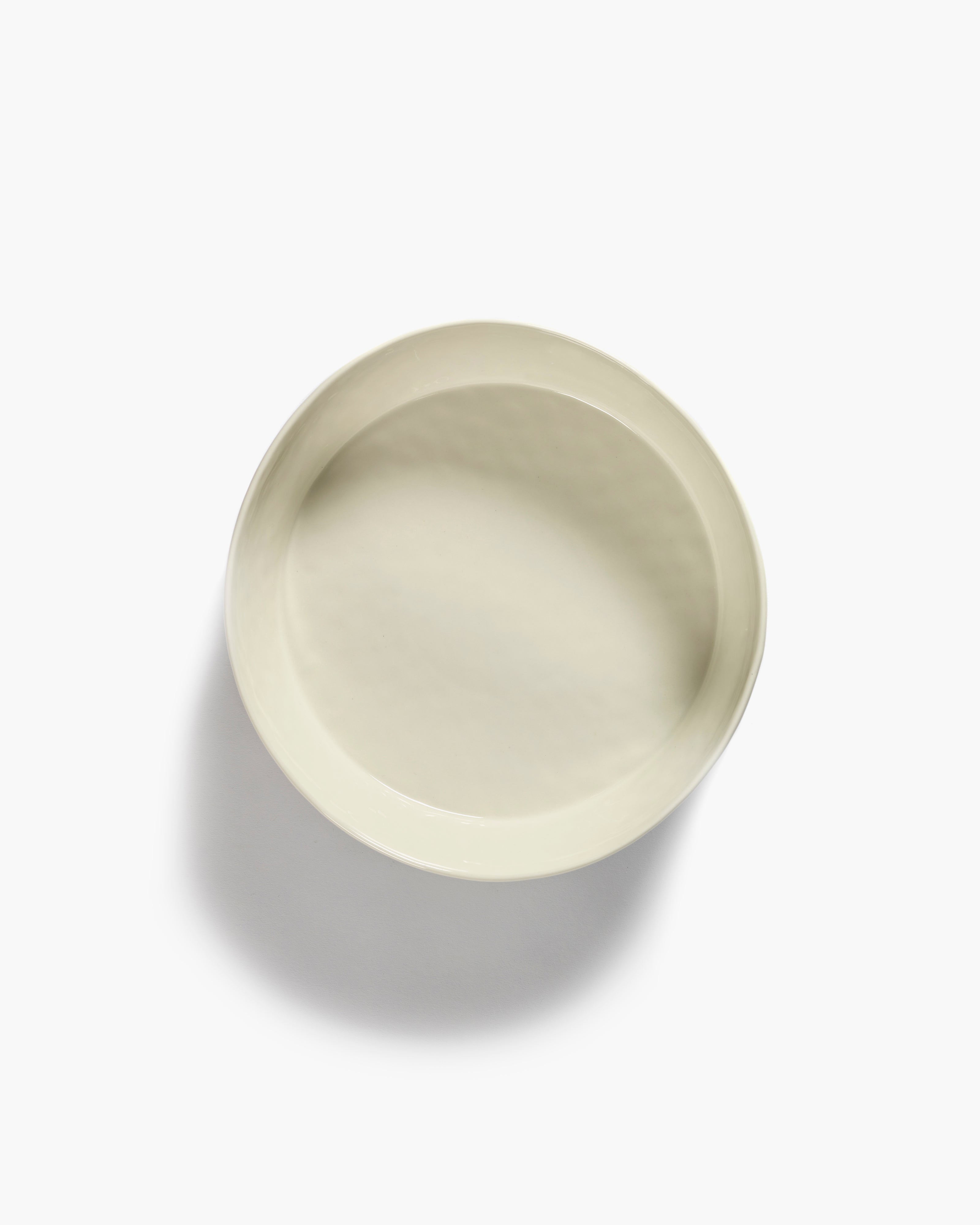 SALAD BOWL WHITE STRIPES BLUE FEAST