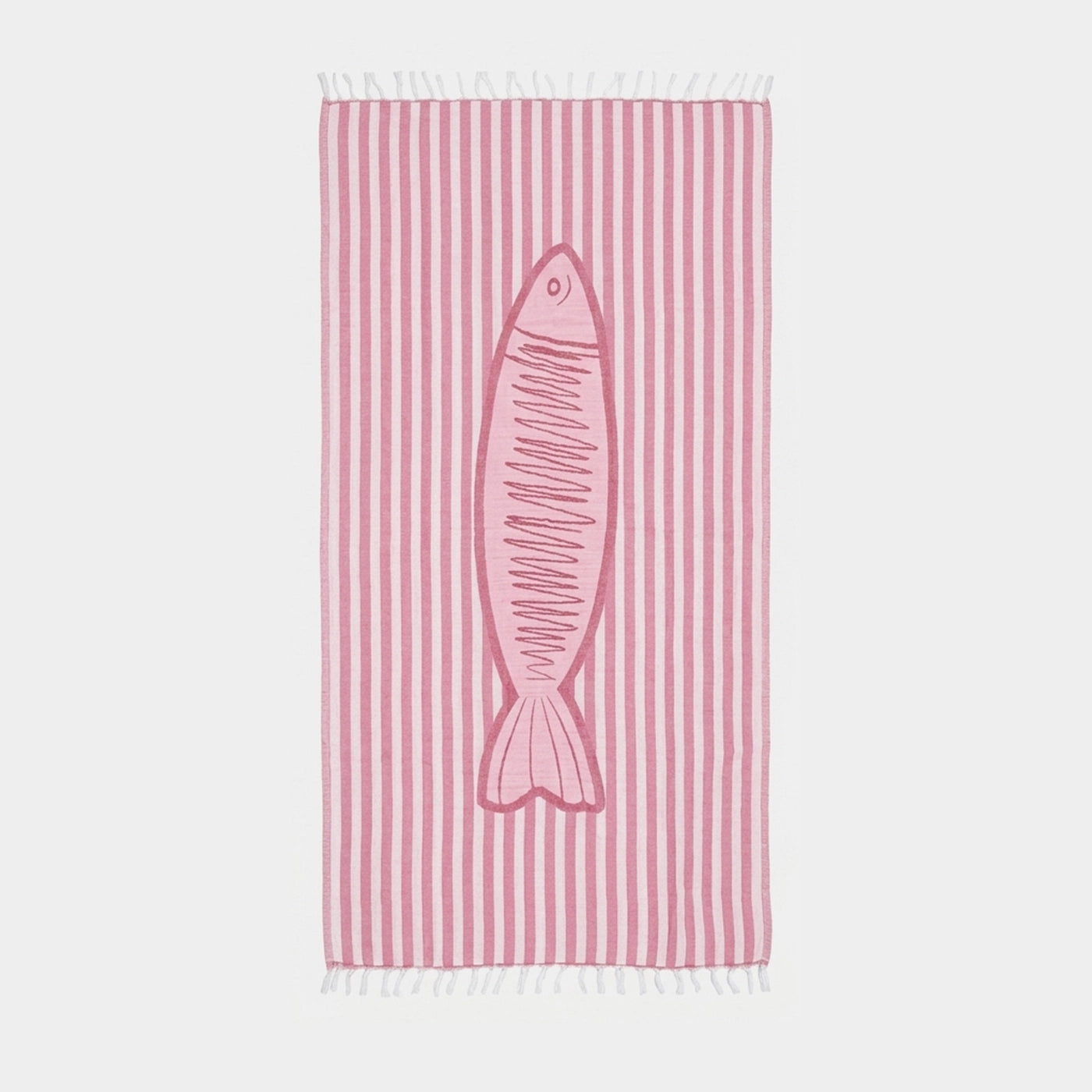 FISHBREAK  BEACH TOWEL RED - PINK