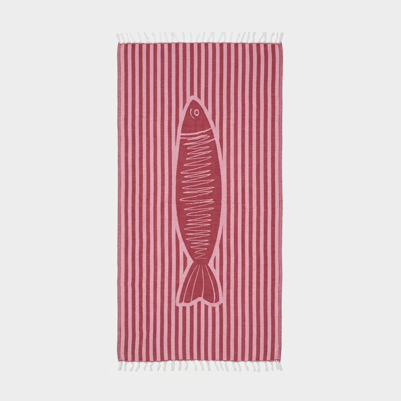 FISHBREAK  BEACH TOWEL RED - PINK