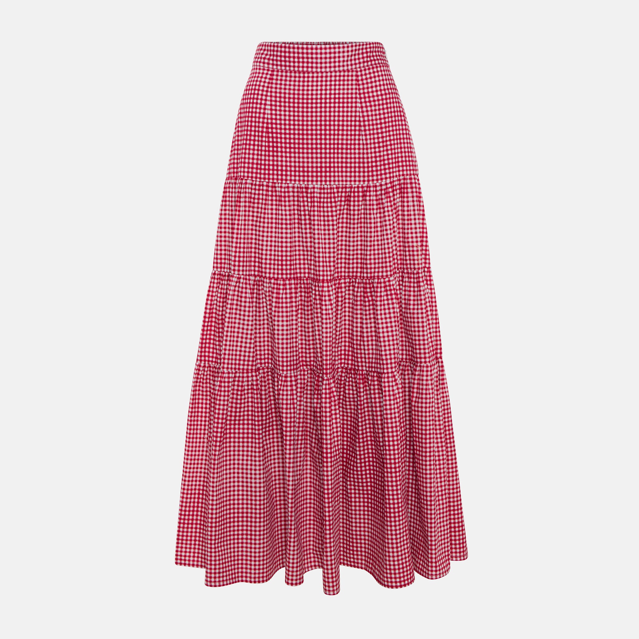 MONA LONG VICHY SKIRT