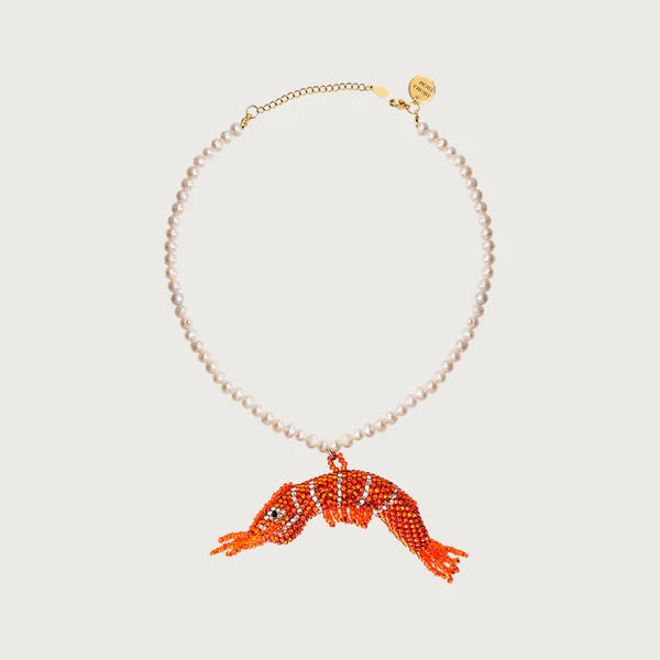 AMORI MORI ORANGE SHRIMP NECKLACE