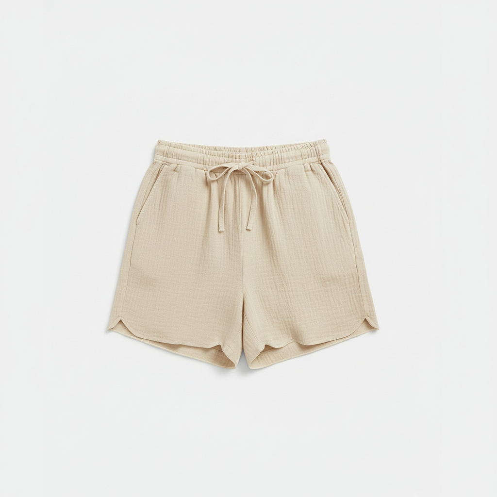 ROSWELL1 SHORTS PLAIN CREAM