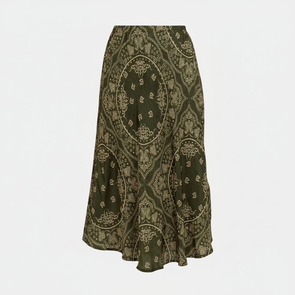 HAMILTON2 SKIRT BANDANA PRINT KAKI