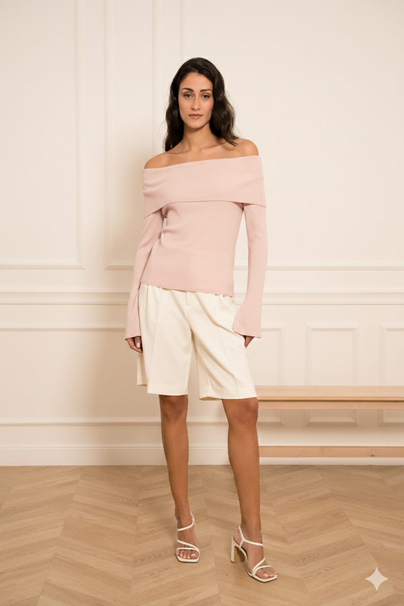 MIA STRAPLESS LONG SLEEVES TOP