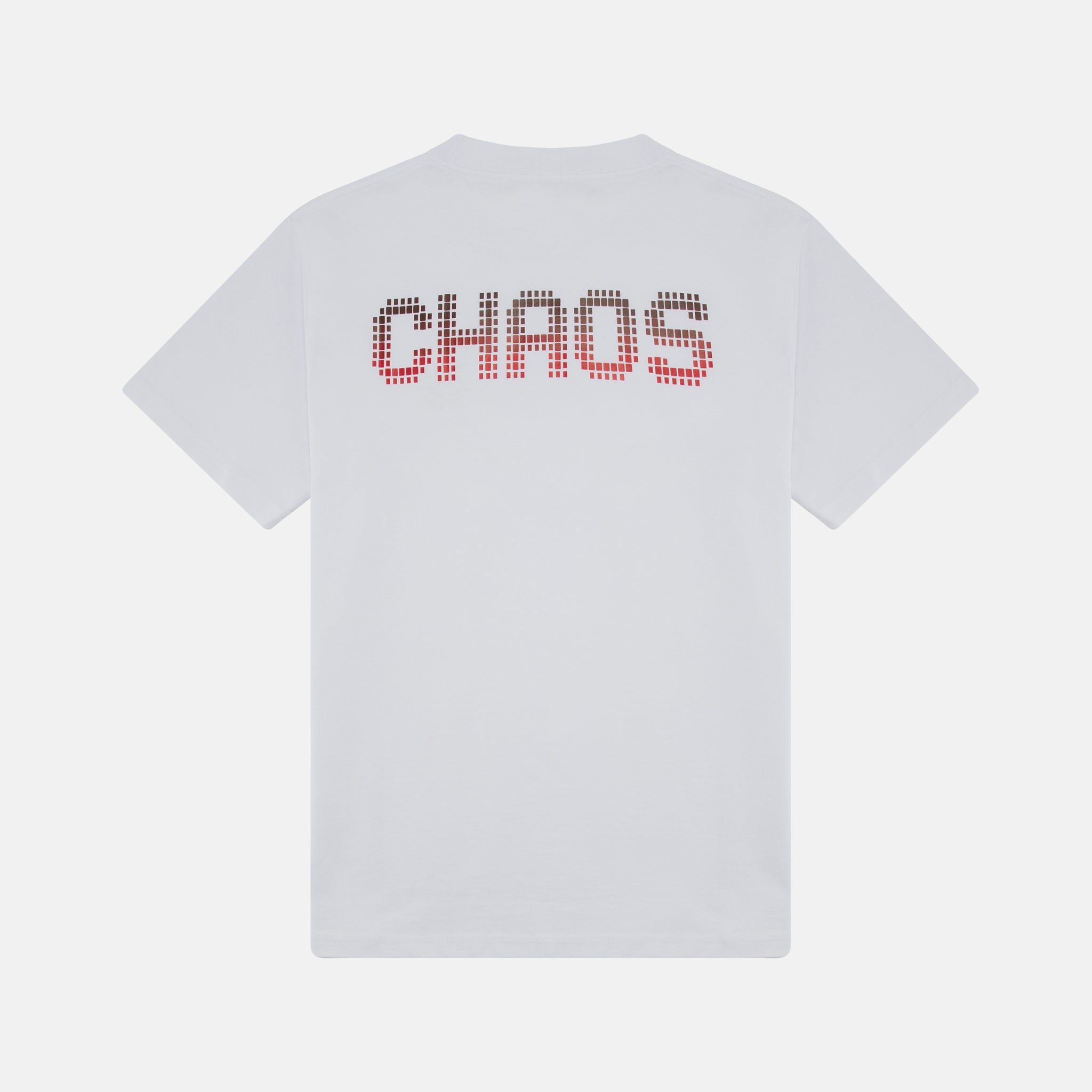 UNISEX CHAOS T-SHIRT WHITE BURGUNDY