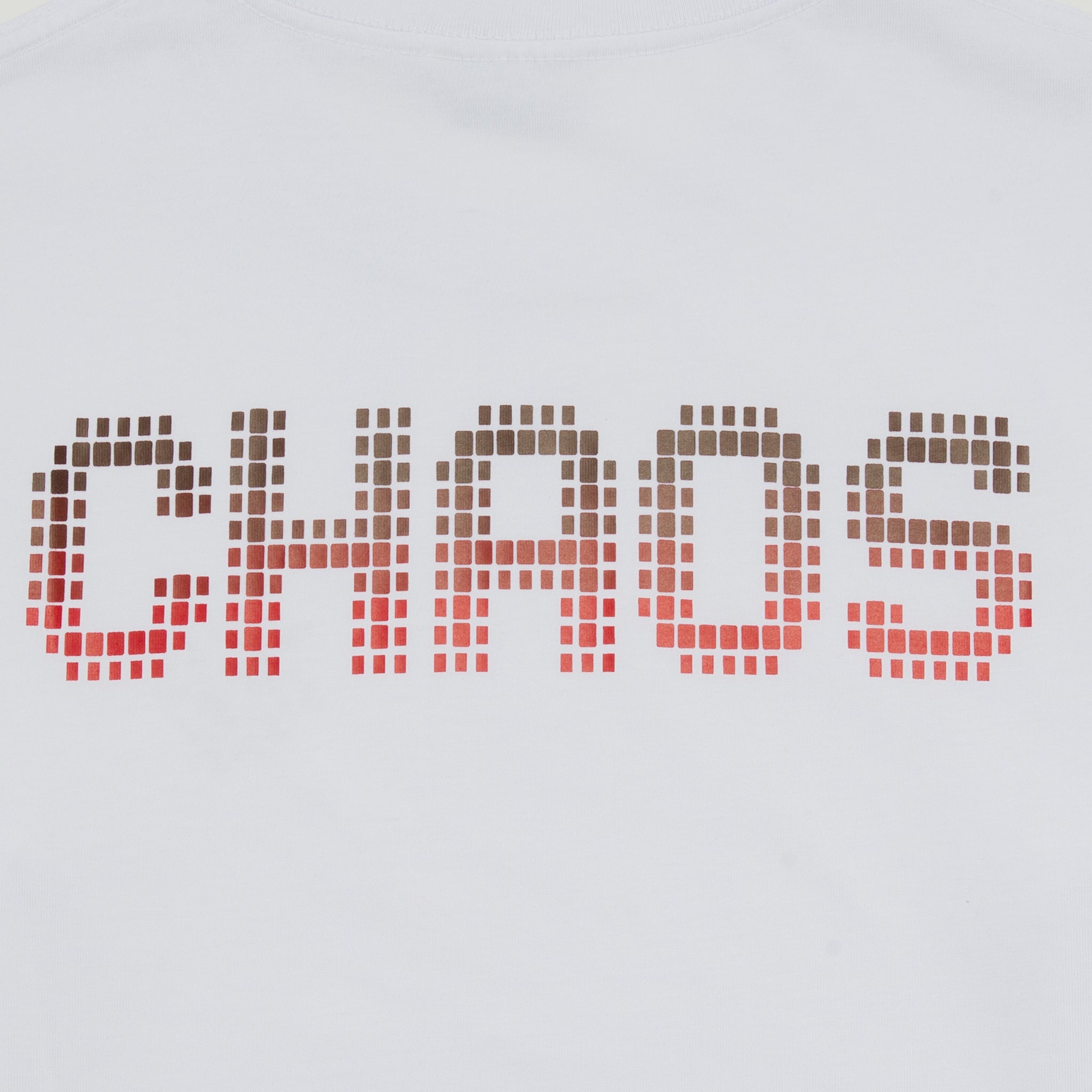 UNISEX CHAOS T-SHIRT WHITE BURGUNDY