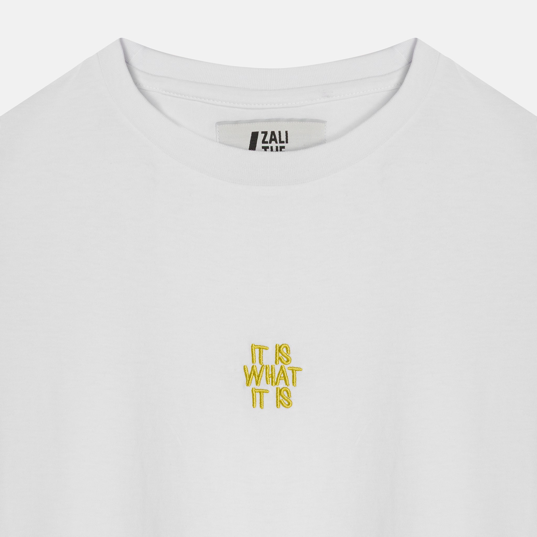 "IT IS WHAT IT IS" WOMEN T-SHIRT WHITE