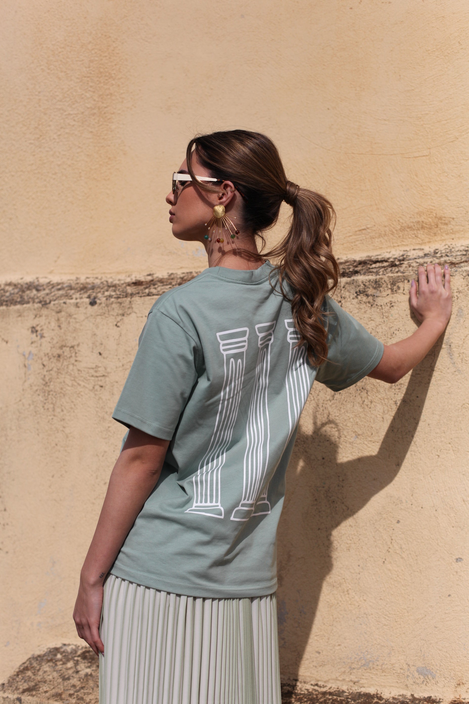 UNISEX MEGA COLUMNS T-SHIRT MINT