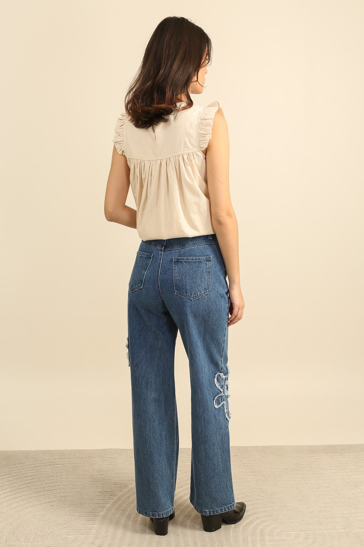 FLOWER BLUE DENIM
