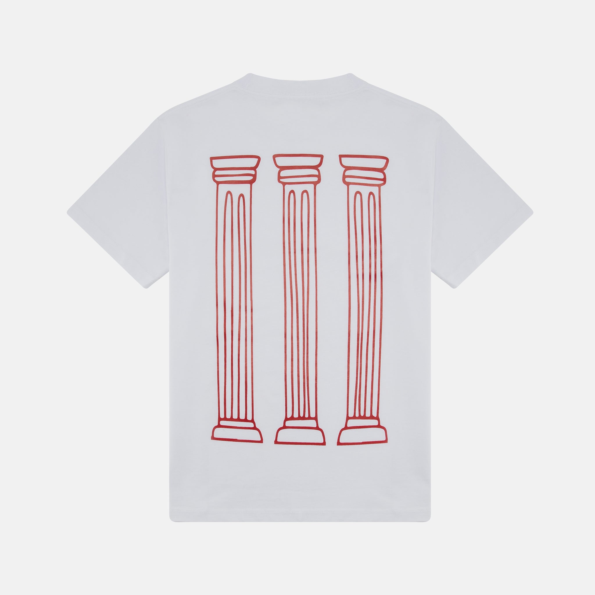 UNISEX MEGA COLUMNS T-SHIRT WHITE