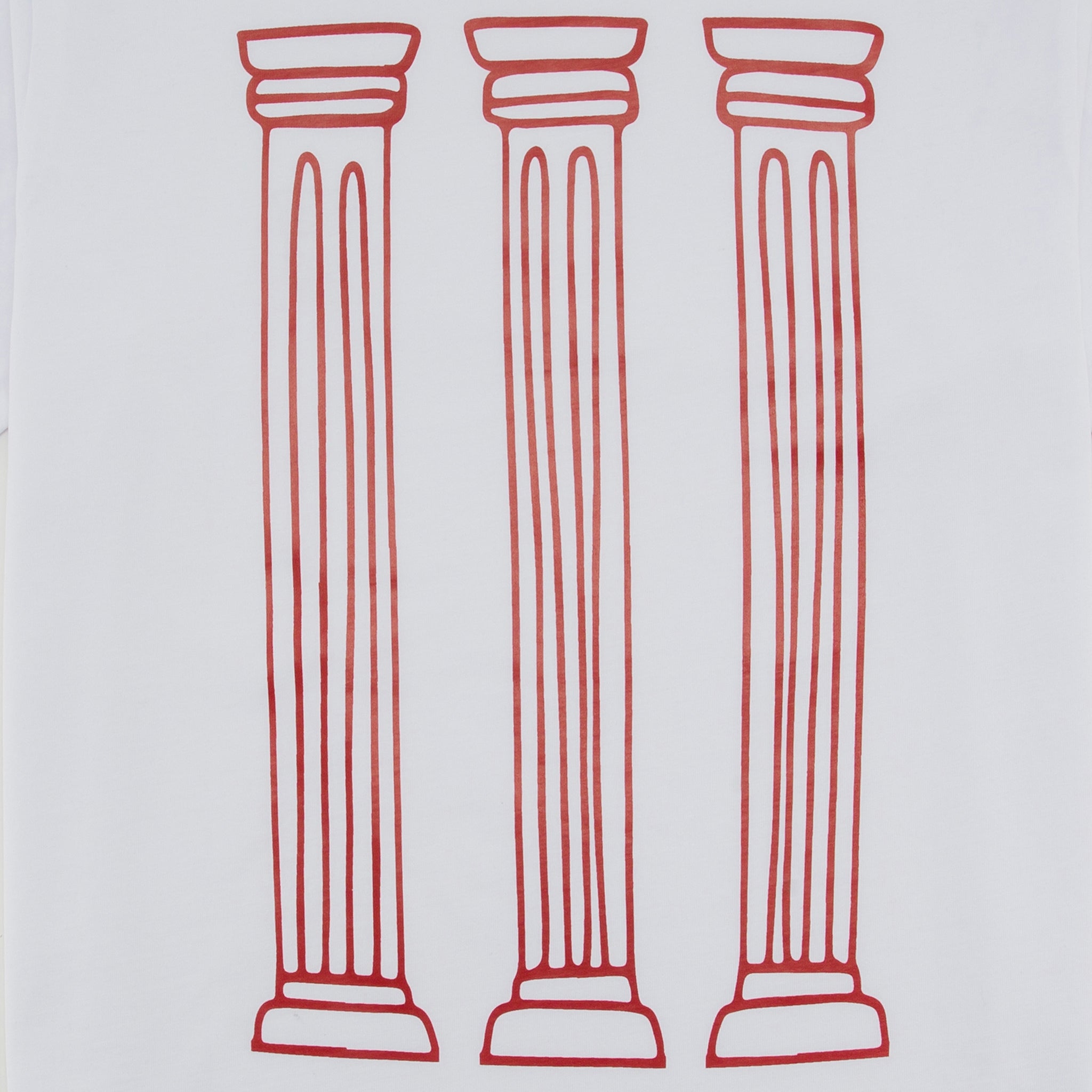 UNISEX MEGA COLUMNS T-SHIRT WHITE