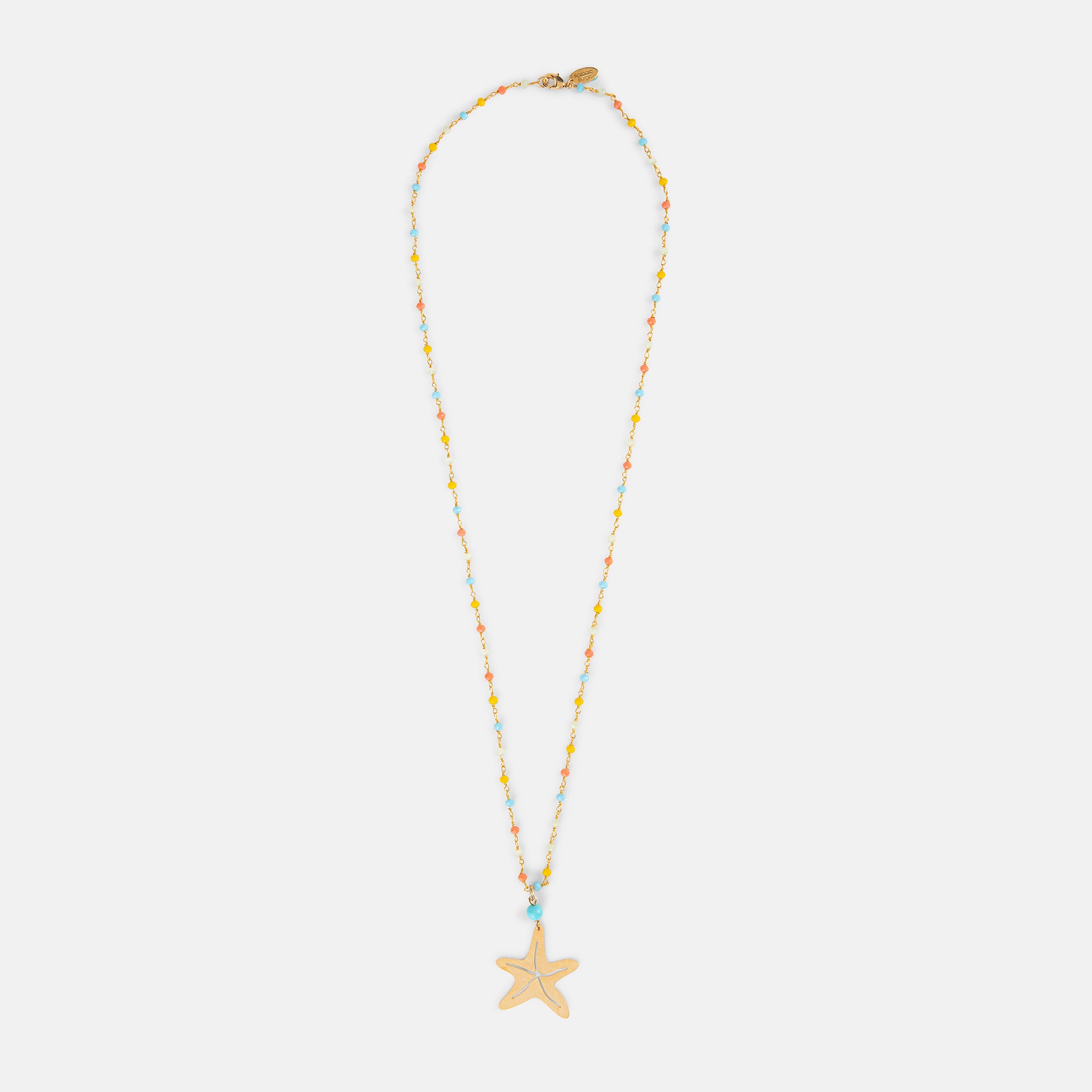 STAR FISH LONG NECKLACE MULTI