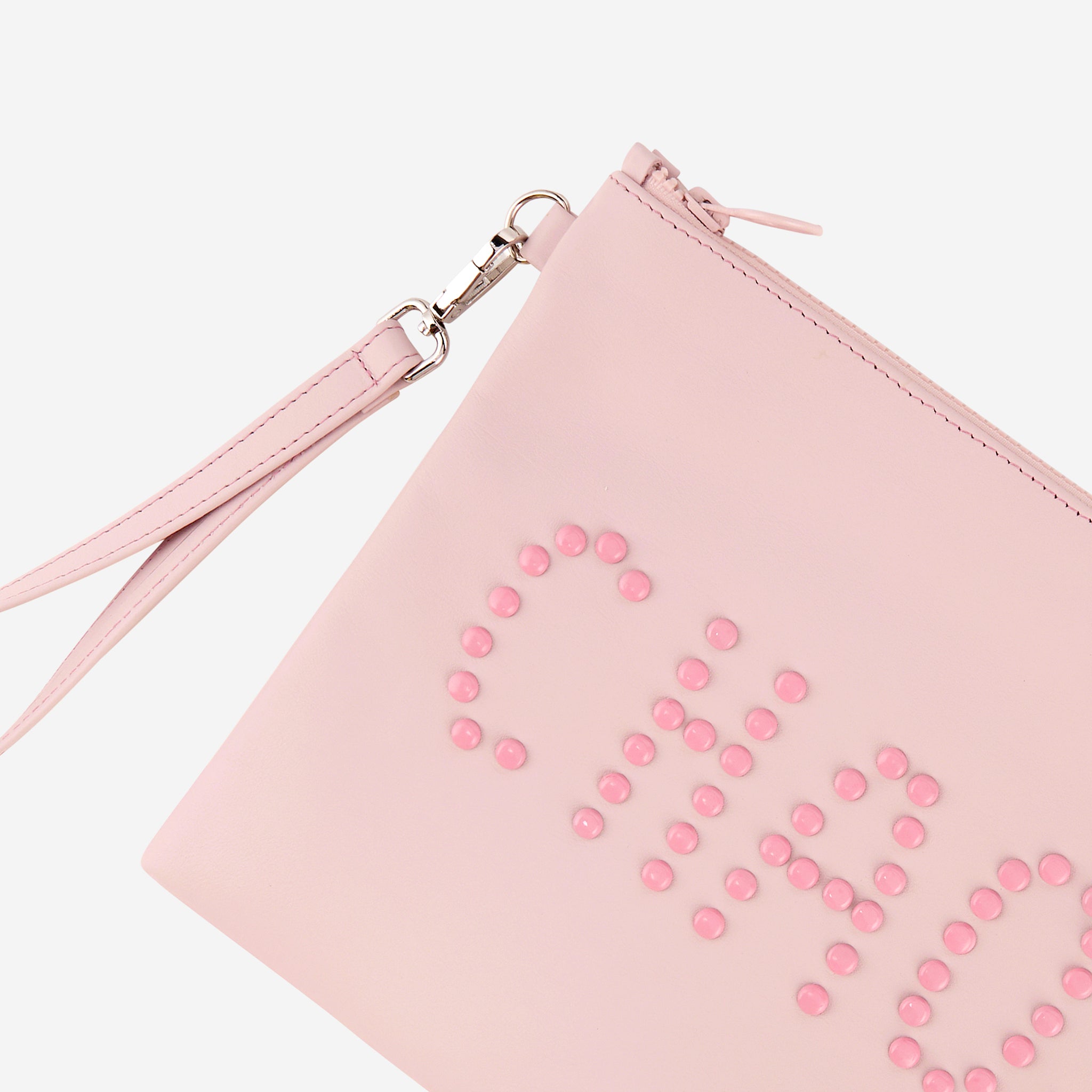 CHAOS LEATHER POUCH PINK