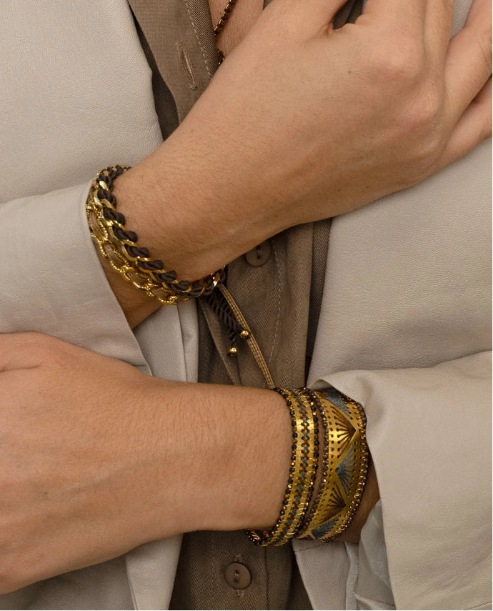 ΚEDIMA MOSAICO BRACELET CHOCOLATE