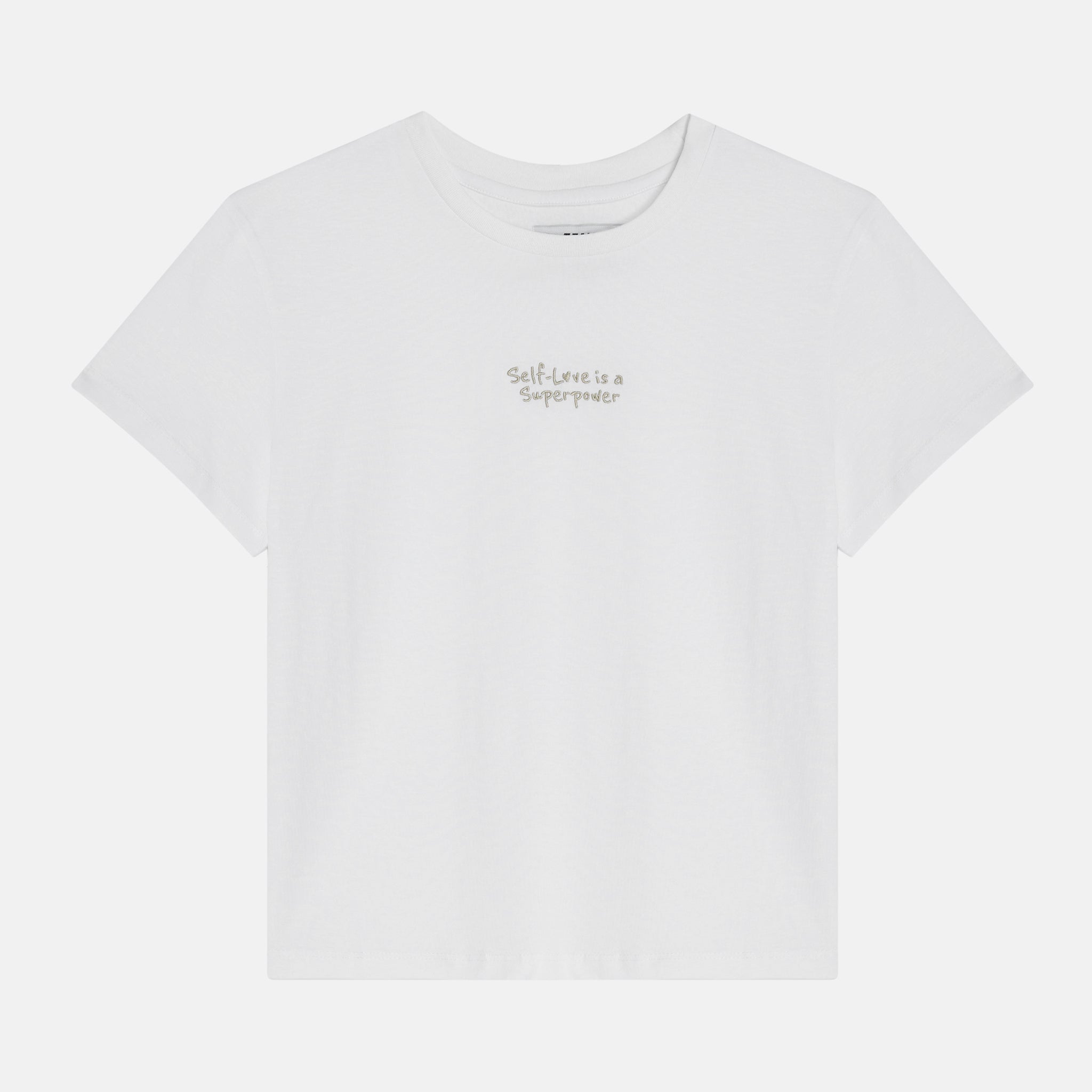"love is a superpower" IN CLAY T-SHIRT