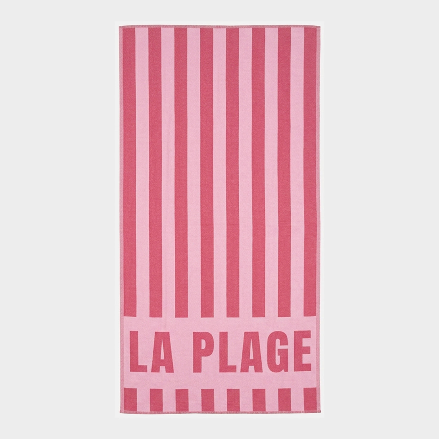 LA PLAGE  BEACH TOWEL RED - PINK