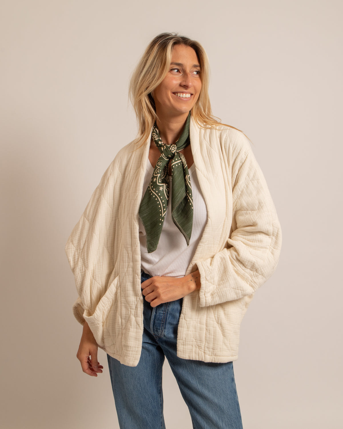 TORONTO2 BANDANA SCARF KHAKI