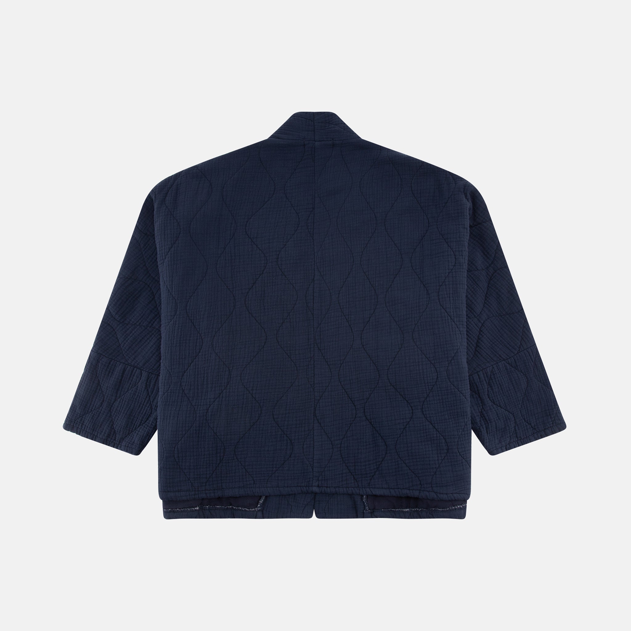 CHICAGO1 KIMONO VEST PLAIN NAVY