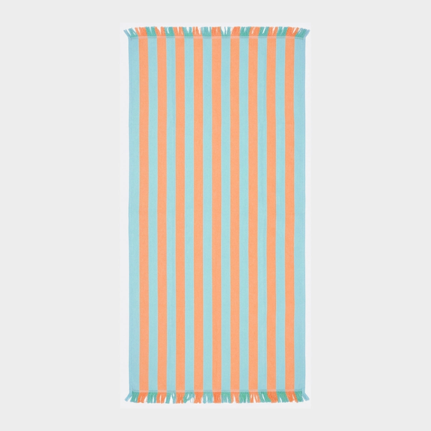 POPSTAR  TOWEL TURQUOISE/ORANGE