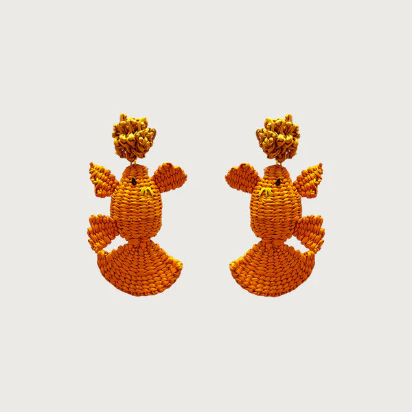 AMORI MORI ORANGE FISH EARRINGS