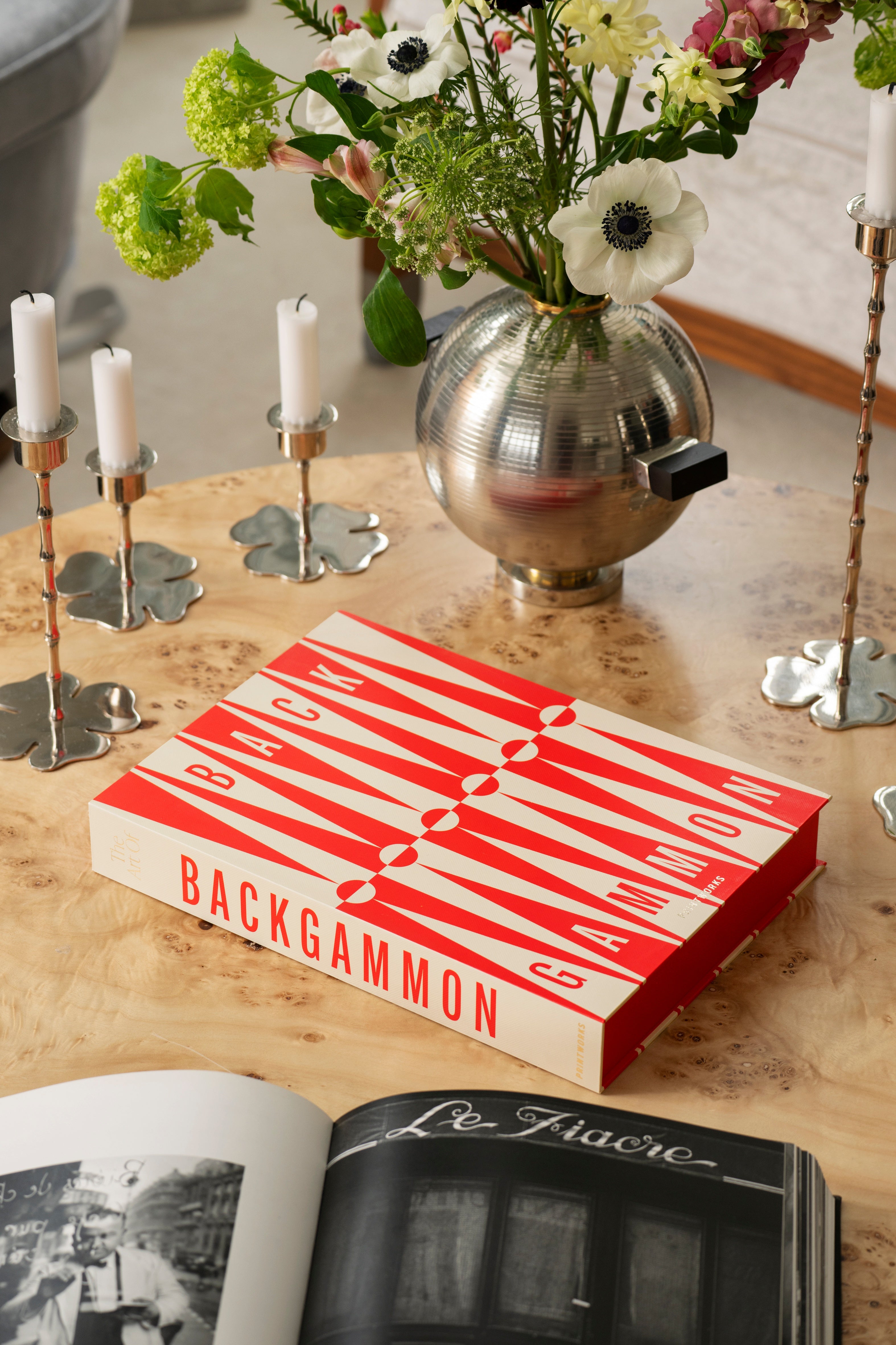 CLASSIC - ART OF BACKGAMMON RED/CREAM