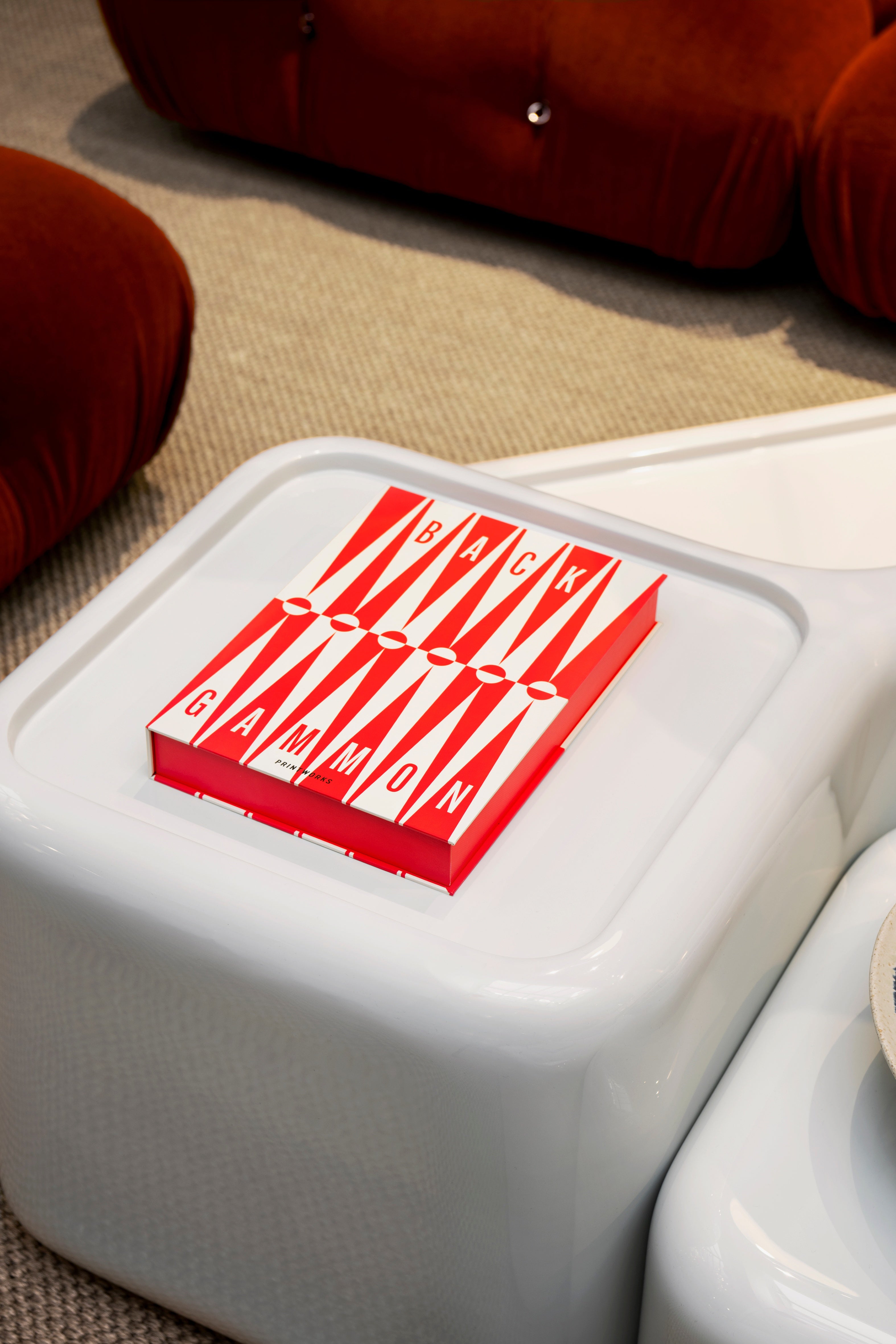 CLASSIC - ART OF BACKGAMMON RED/CREAM