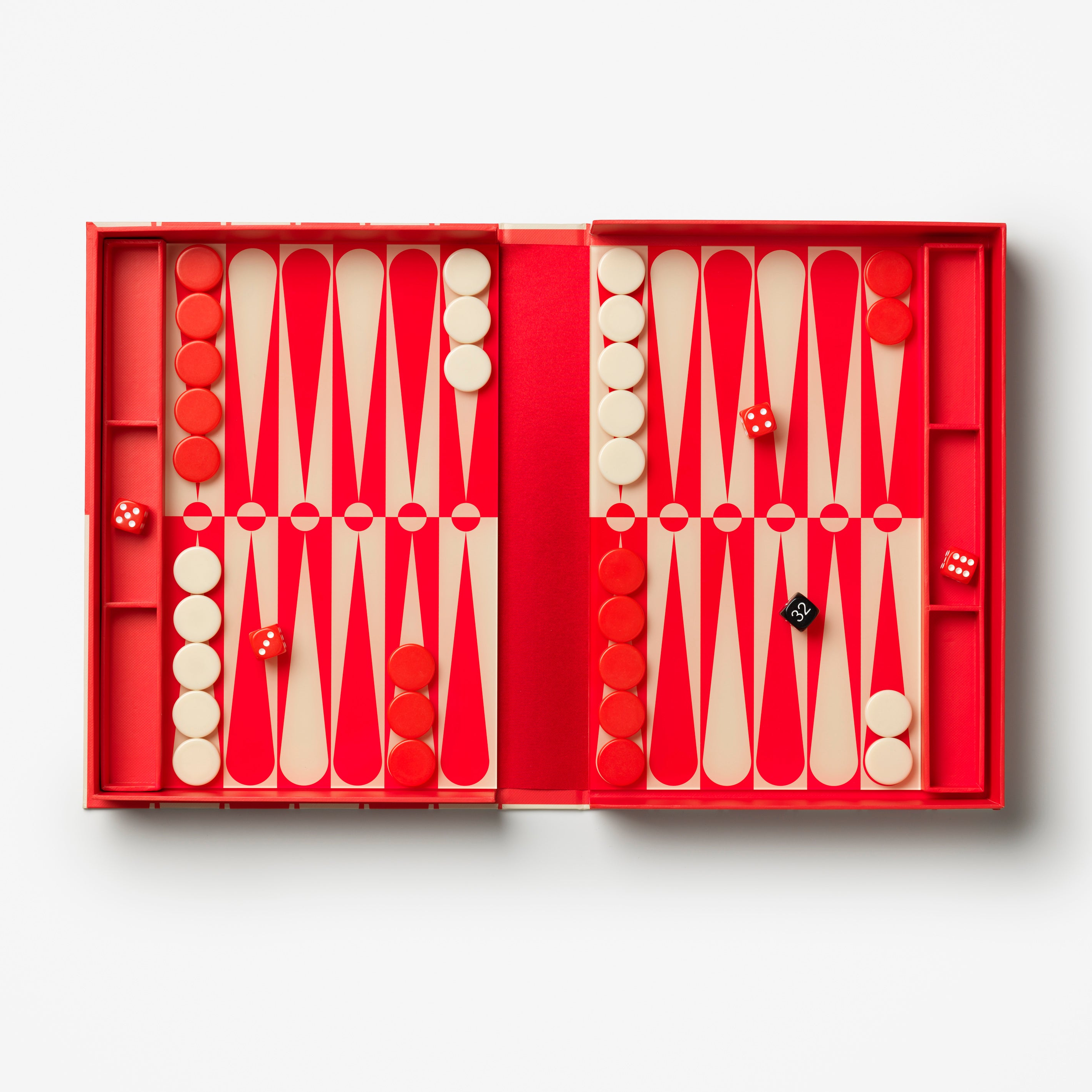 CLASSIC - ART OF BACKGAMMON RED/CREAM