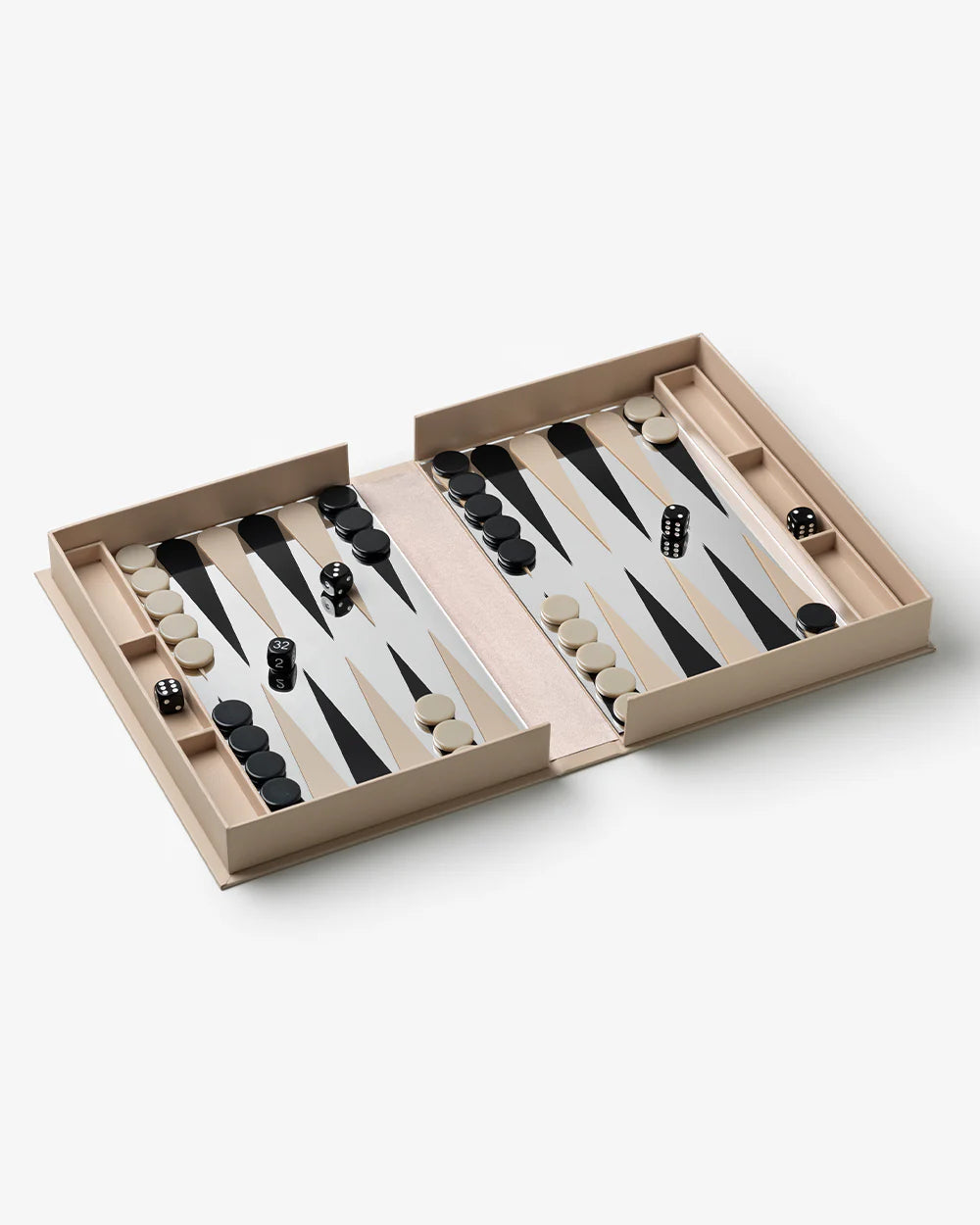 ART OF BACKGAMMON MIRROR, BEIGE,CLEAR