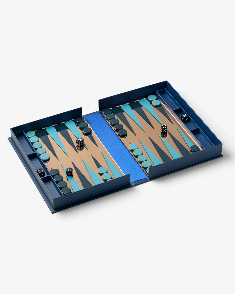 CLASSIC - ART OF BACKGAMMON MIRROR, DARK BLUE/COPPER