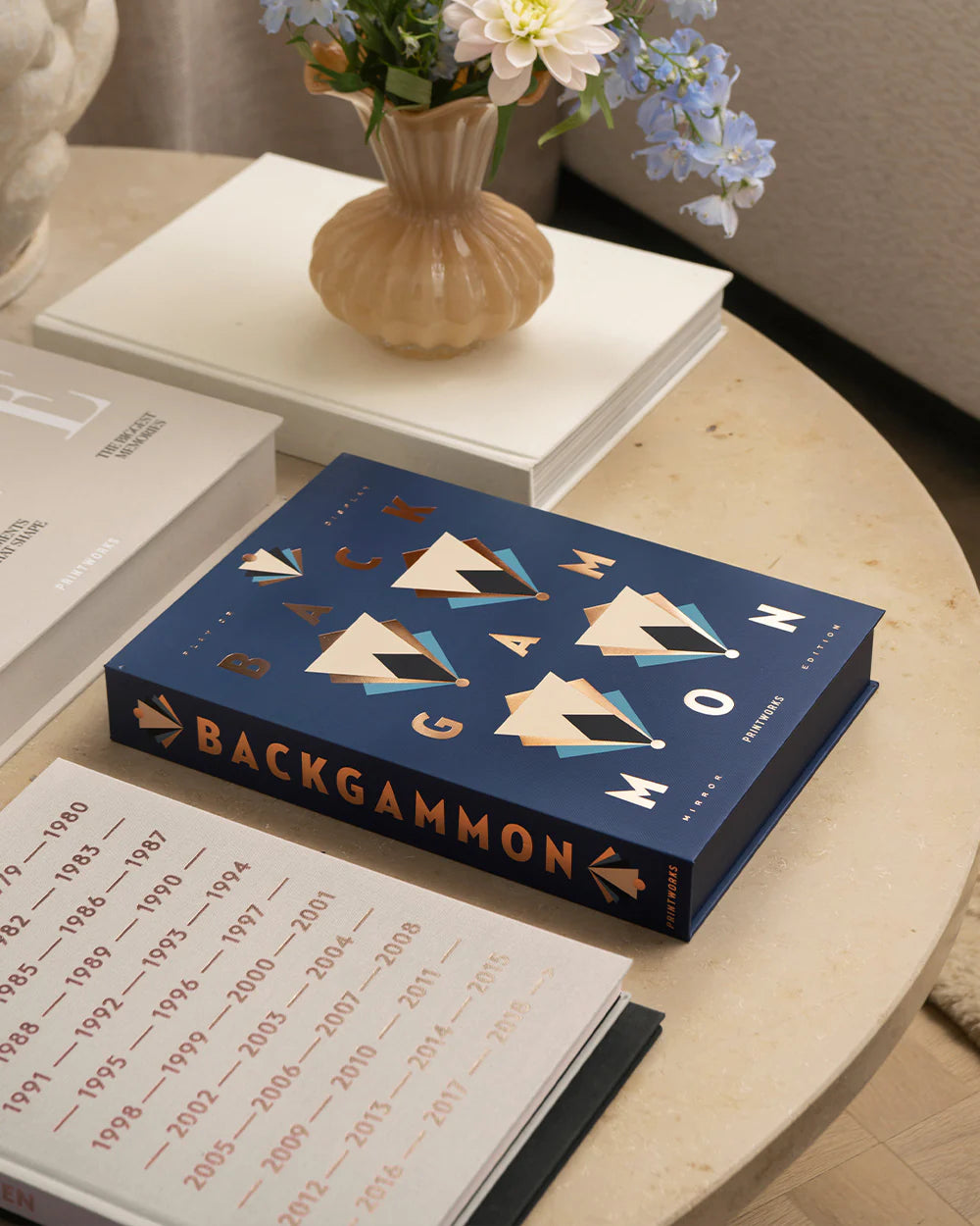 CLASSIC - ART OF BACKGAMMON MIRROR, DARK BLUE/COPPER