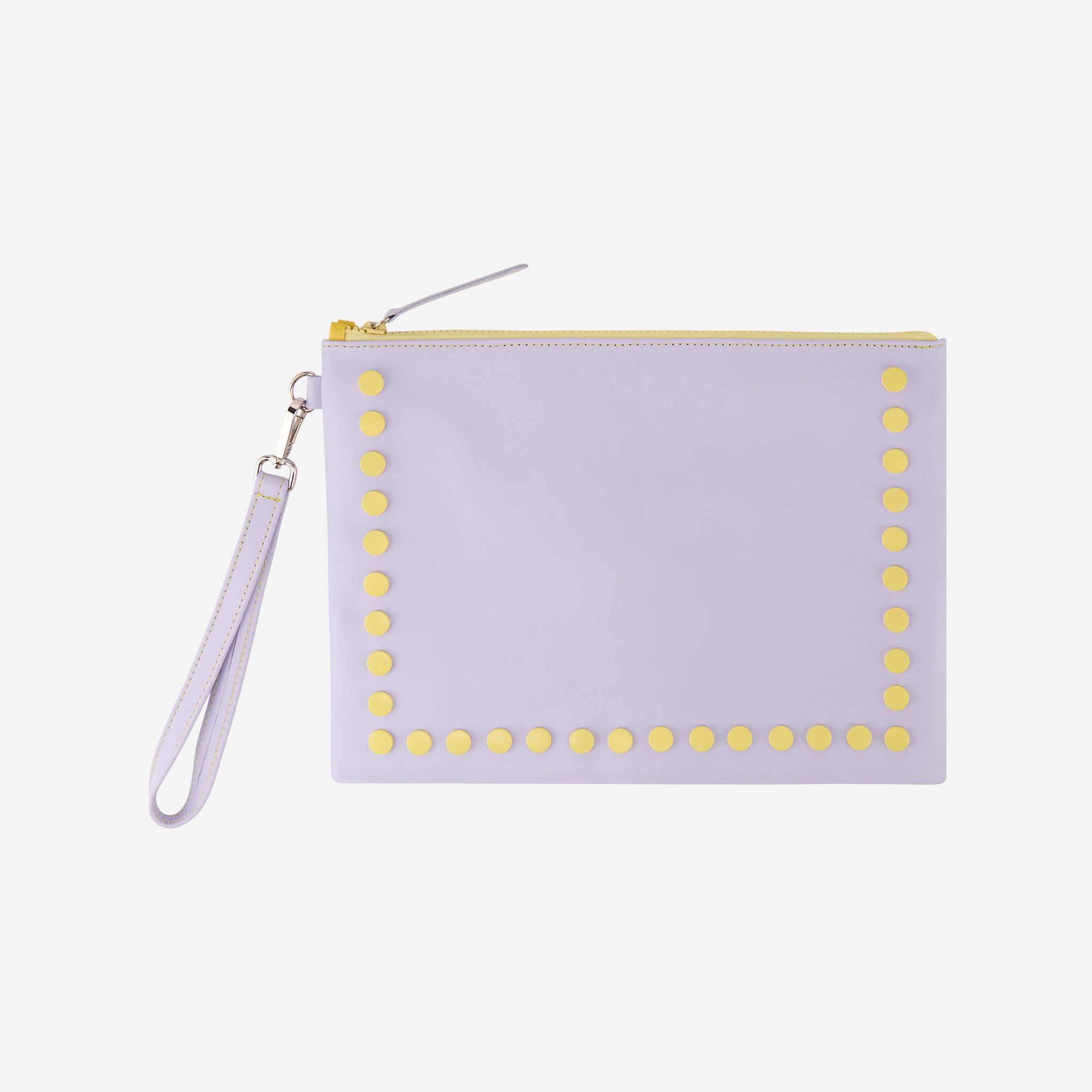 RETRO LEATHER POUCH LILAC