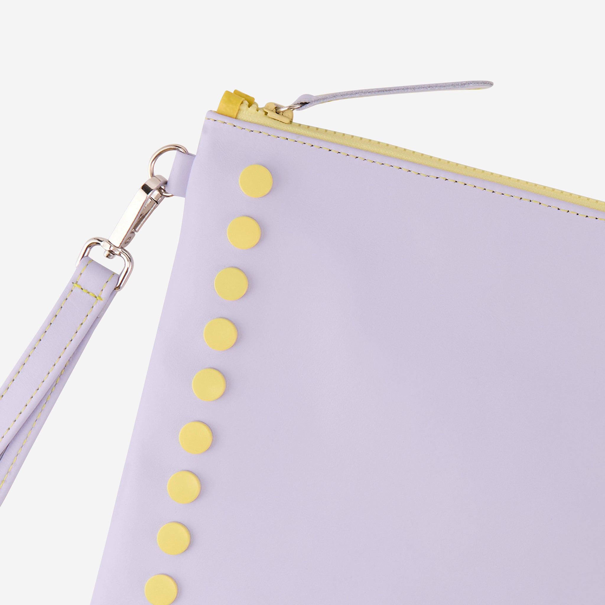 RETRO LEATHER POUCH LILAC