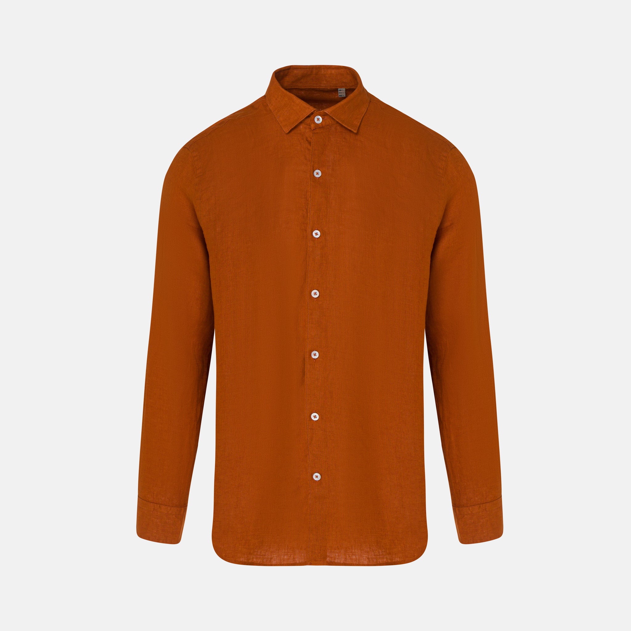 DAN LINEN SHIRT CINNAMON