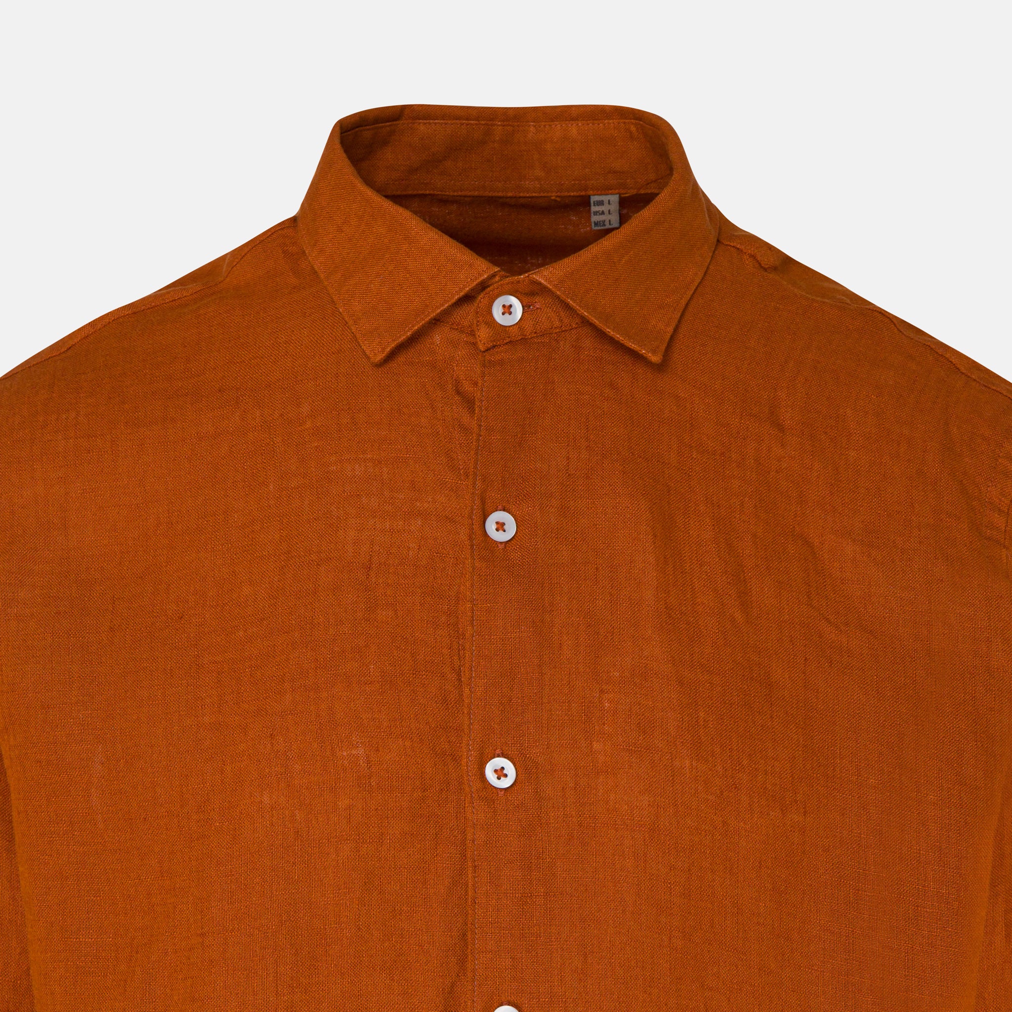 DAN LINEN SHIRT CINNAMON