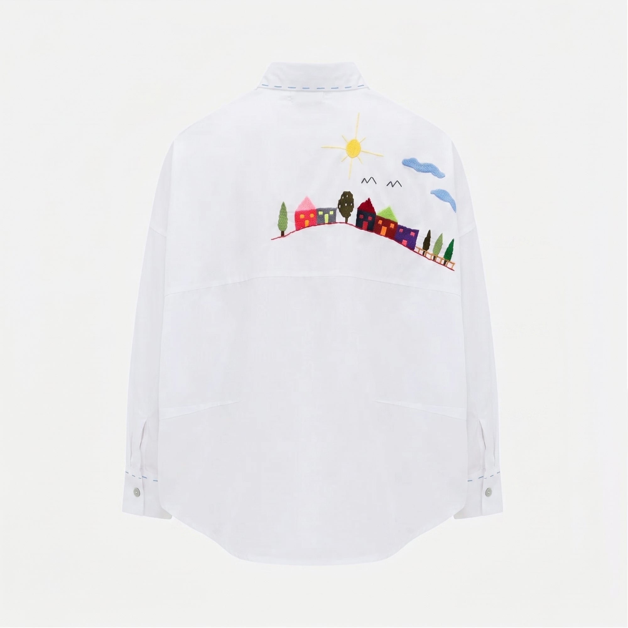 RAY2 EMBROIDERED SHIRT WHITE