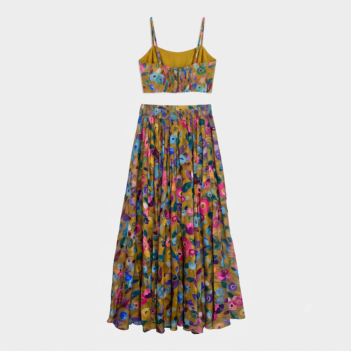 SANA FLOWER SKIRT & TOP SET